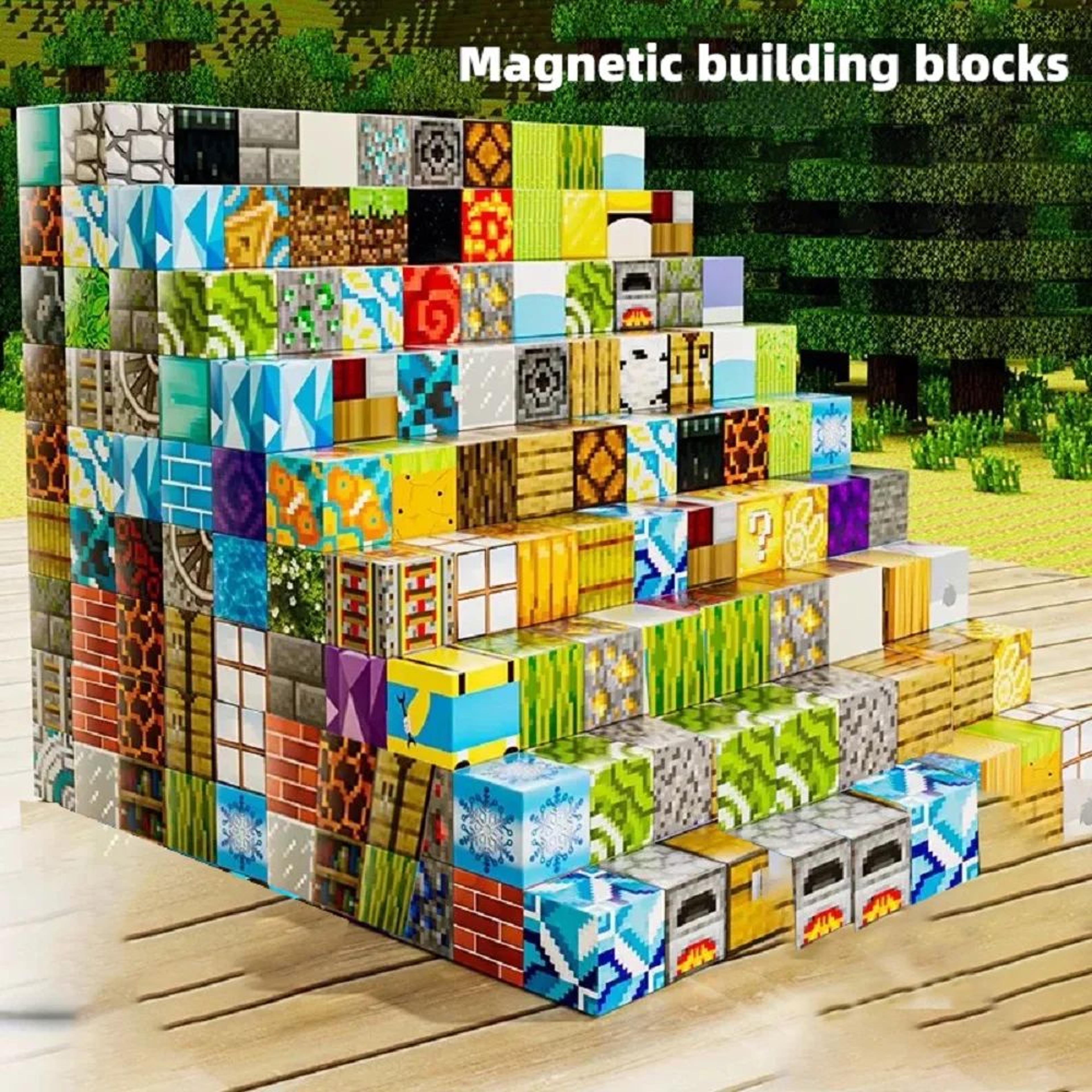 MagnaBuild Play  Store Magnetic Building Block Set DIY Kids Toy With Storage Box 4
