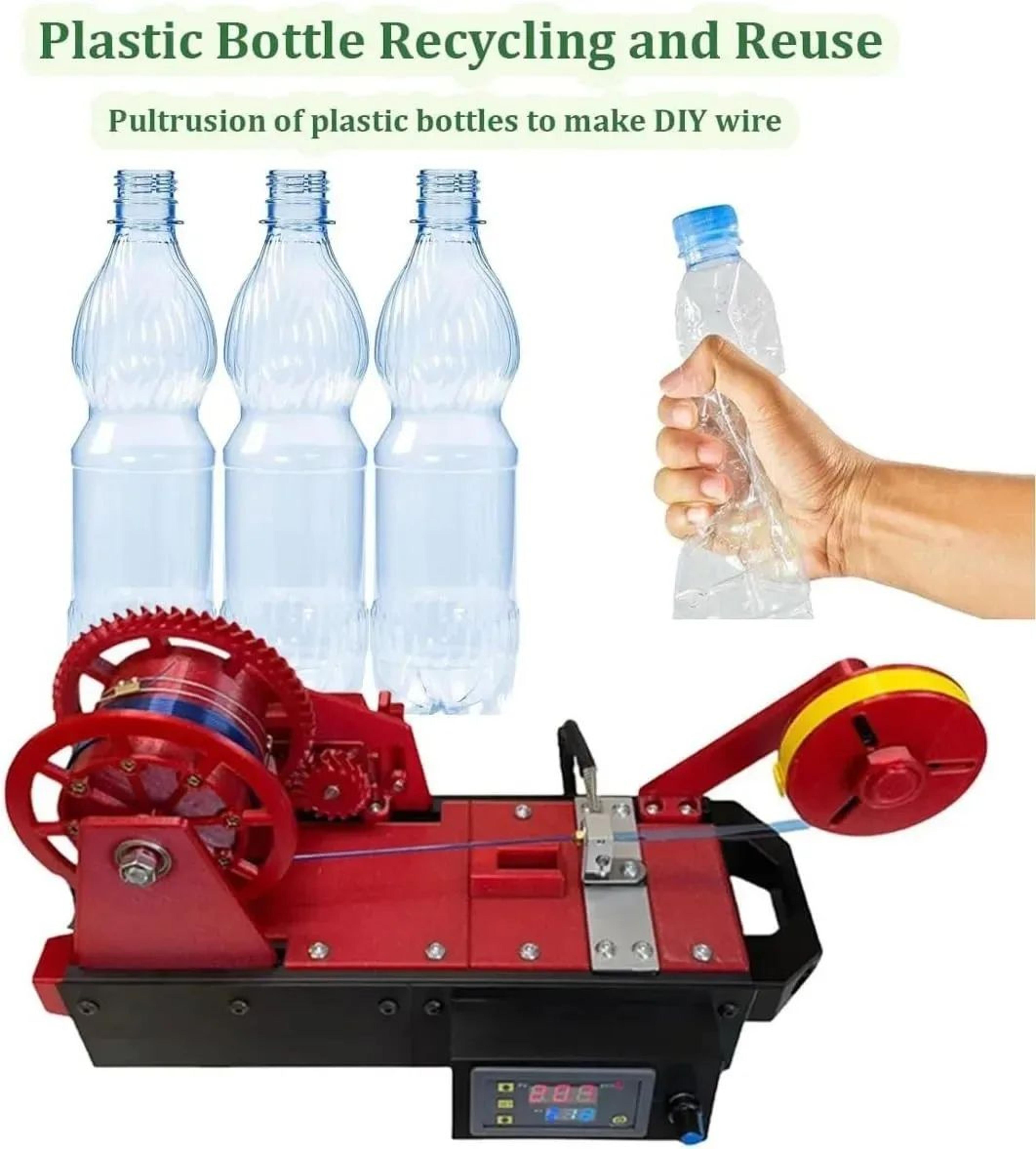 Recycled Filament Extruder Machine For Plastic Bottles 175mm 007in Maker With Small Scale Molding S 2