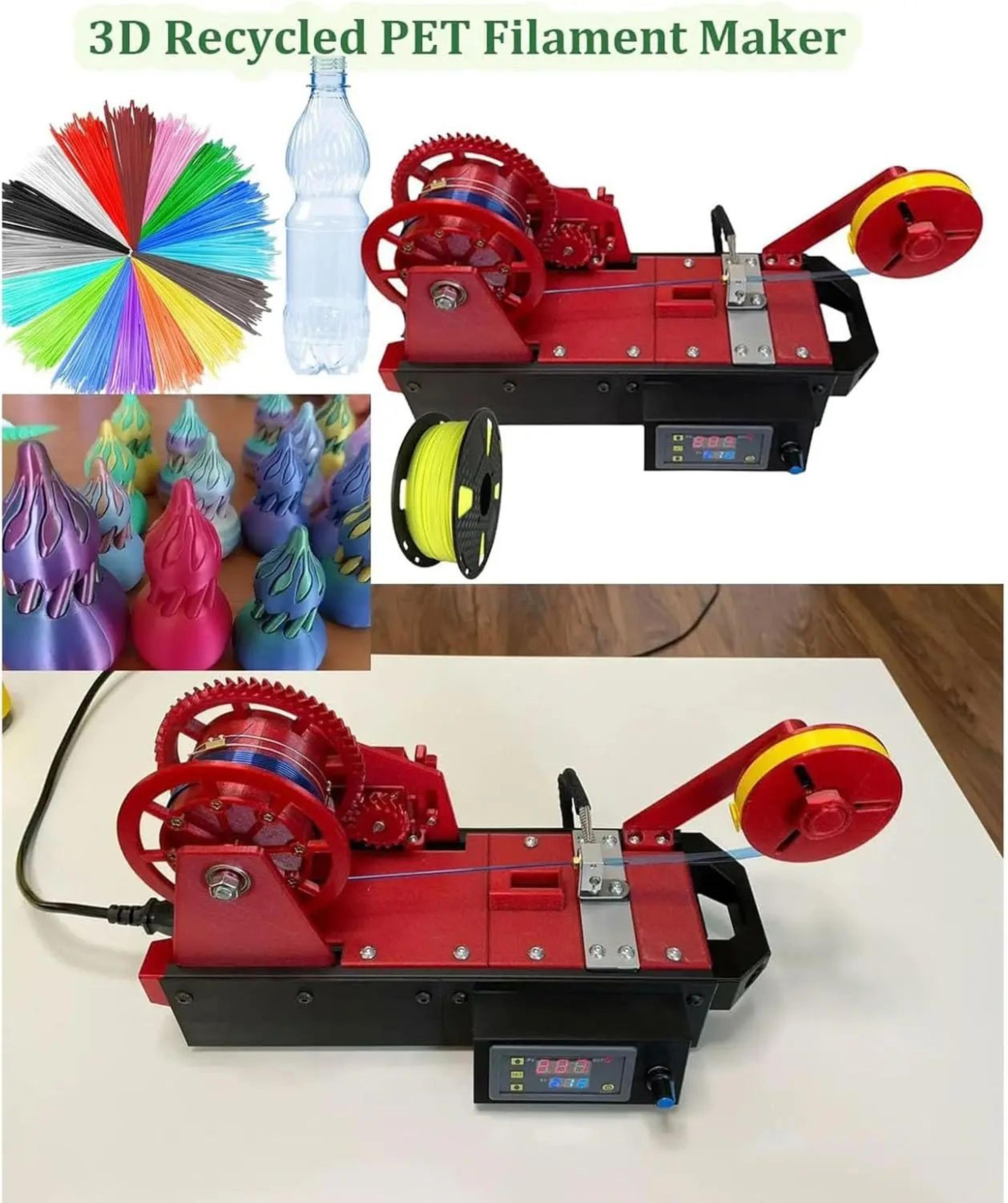 Recycled Filament Extruder Machine For Plastic Bottles 175mm 007in Maker With Small Scale Molding S 5