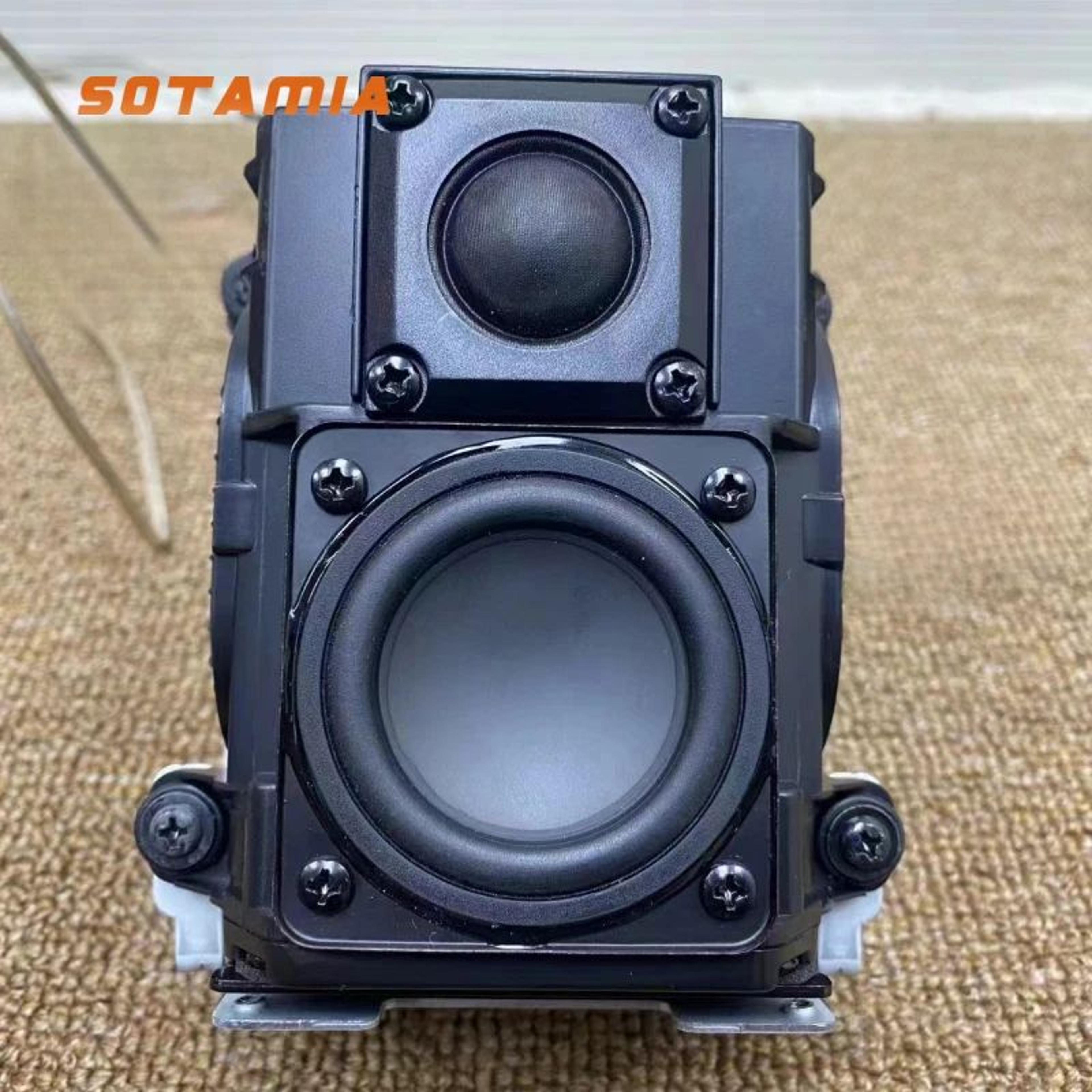 sotamia compact hifi speaker with silk film tweeter and full-range audio driver