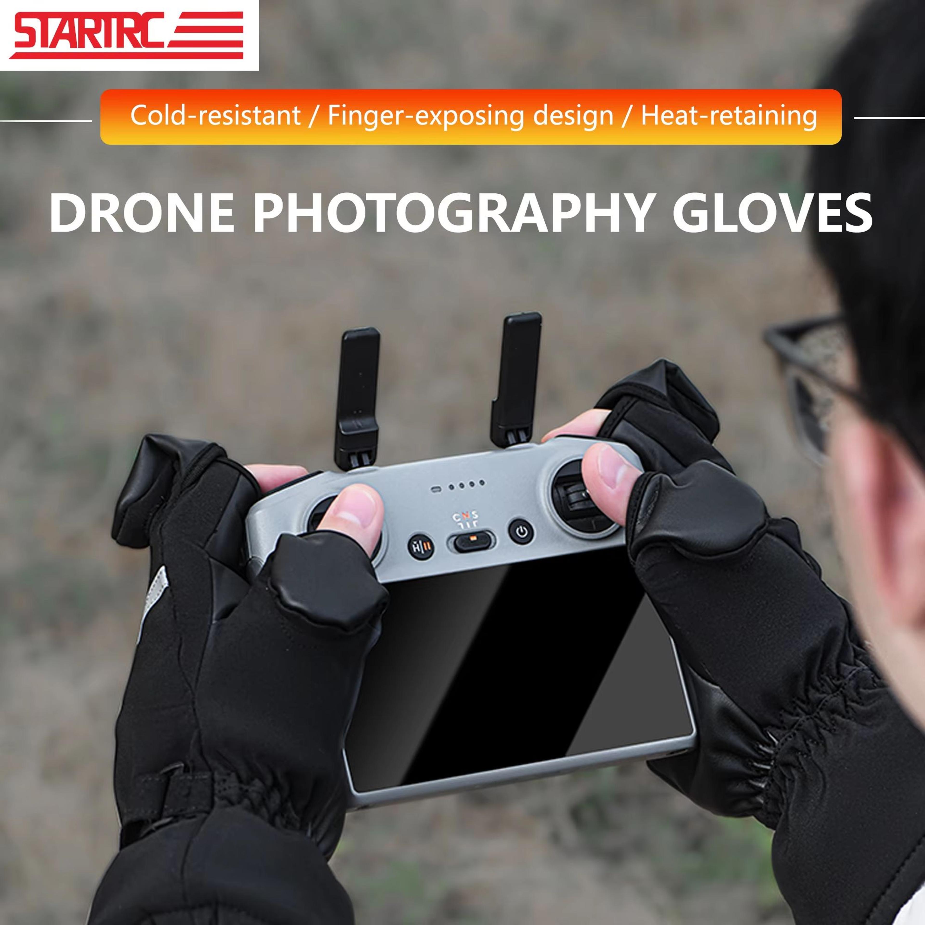 STARTRC Universal Winter Drone Flight Gloves V2  Warm Pilot Gloves For DJI Controllers 1