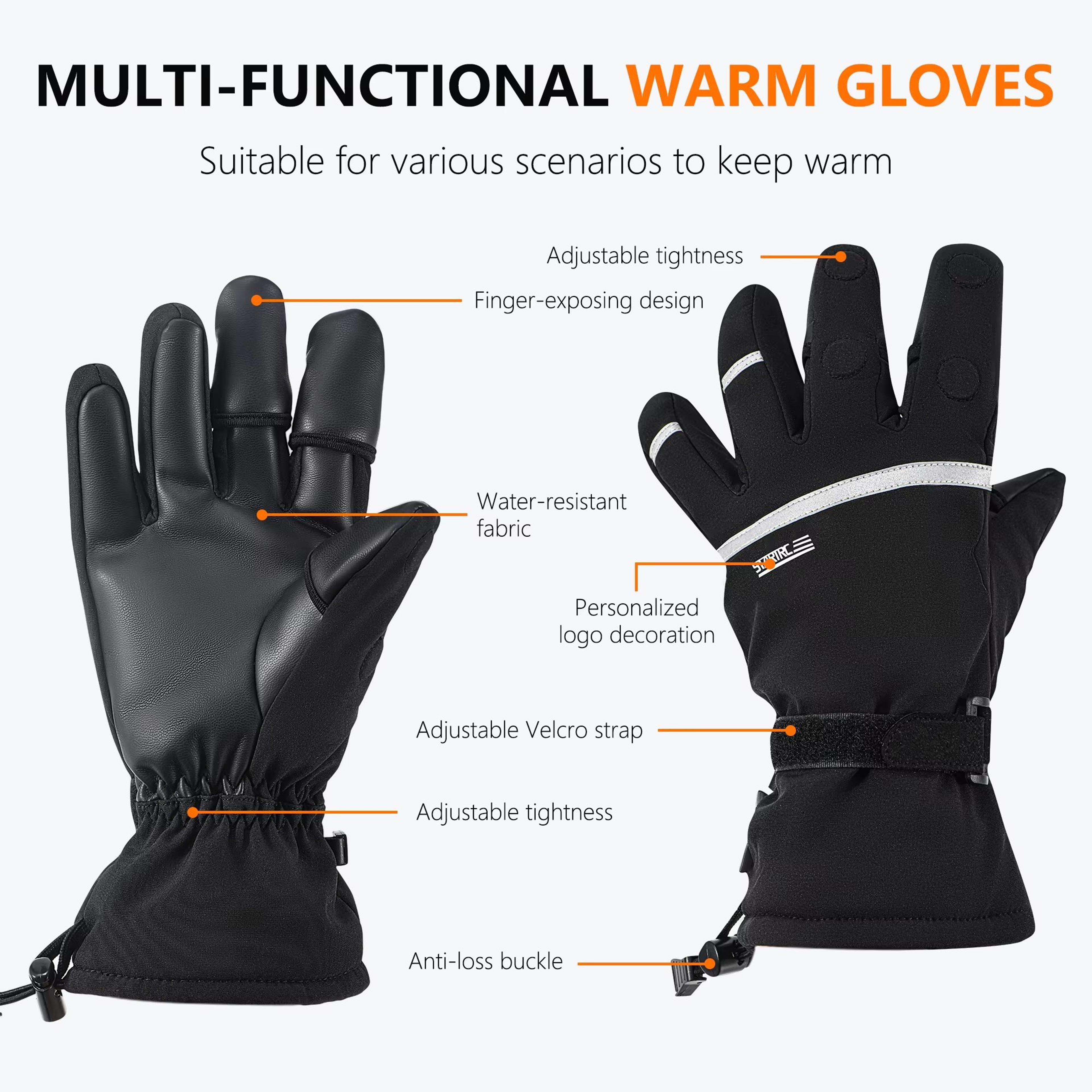 STARTRC Universal Winter Drone Flight Gloves V2  Warm Pilot Gloves For DJI Controllers 3