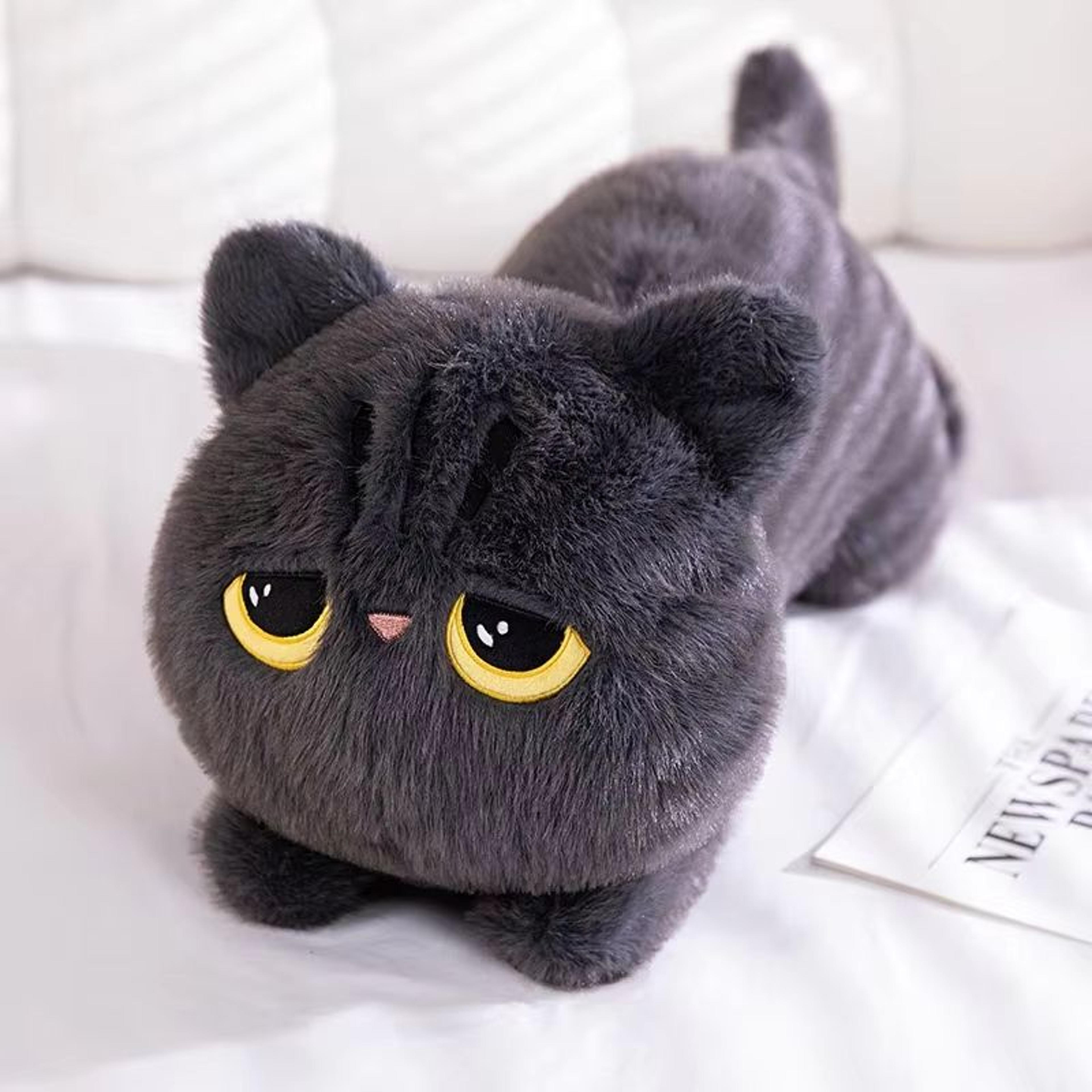 20in Black Cat Plush Pillow Cute Stuffed Animal Cushion For Kids And Cat Lovers 7