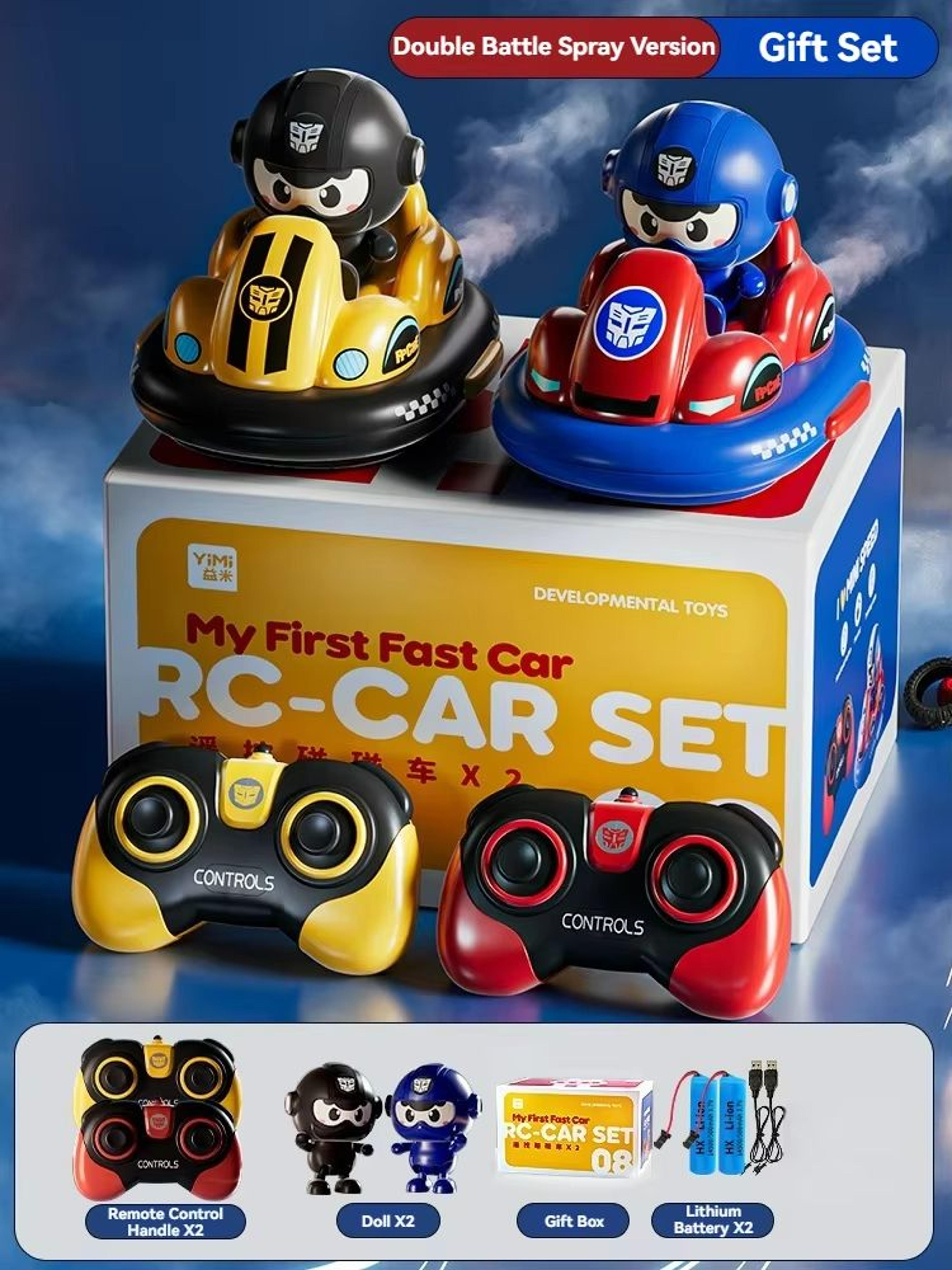 RC Battle Bumper Car Toy With Lights And Music For Kids 10