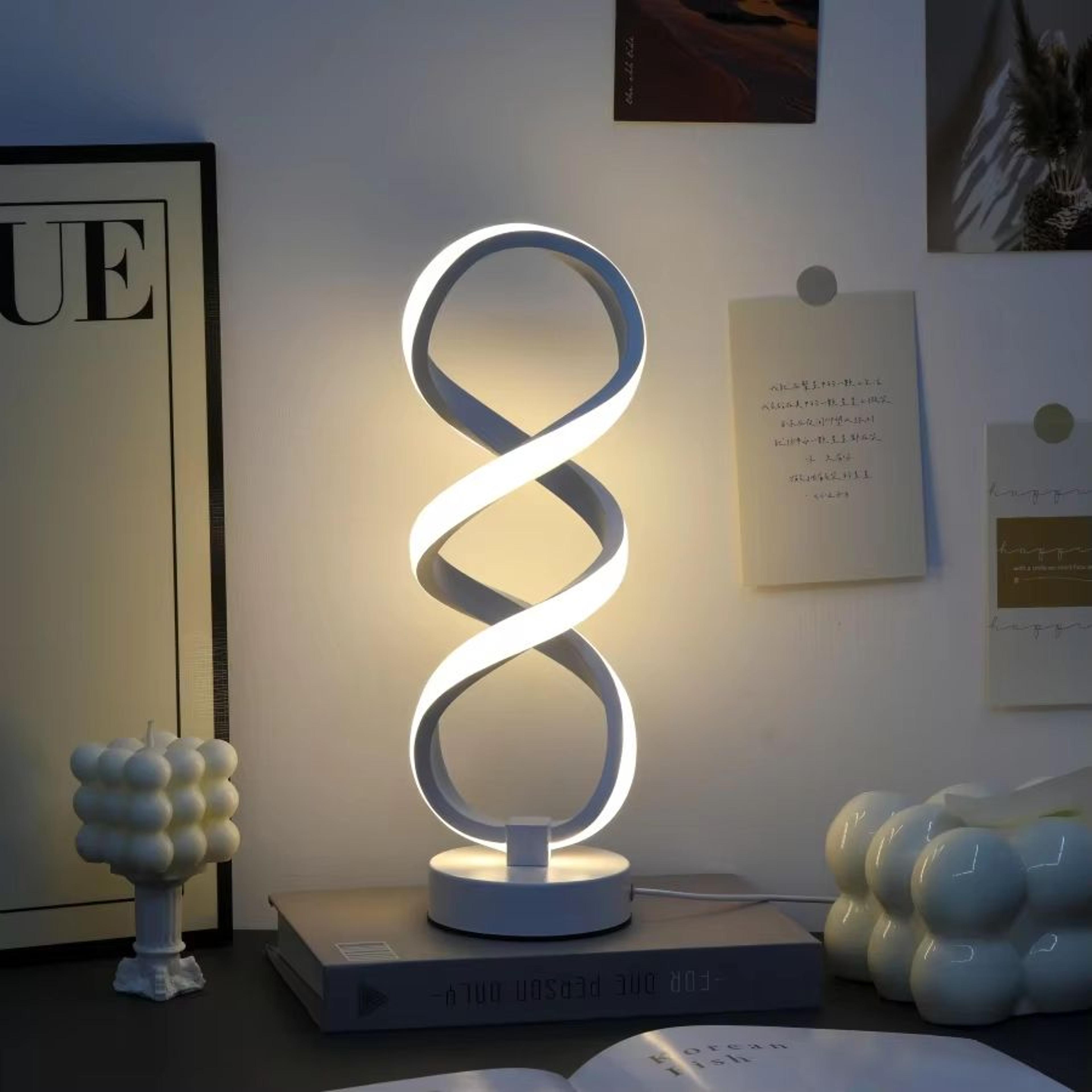 USB Powered Creative Modern Artistic LED Desk Lamp  ThreeColor Adjustable Lighting For Home Office  5
