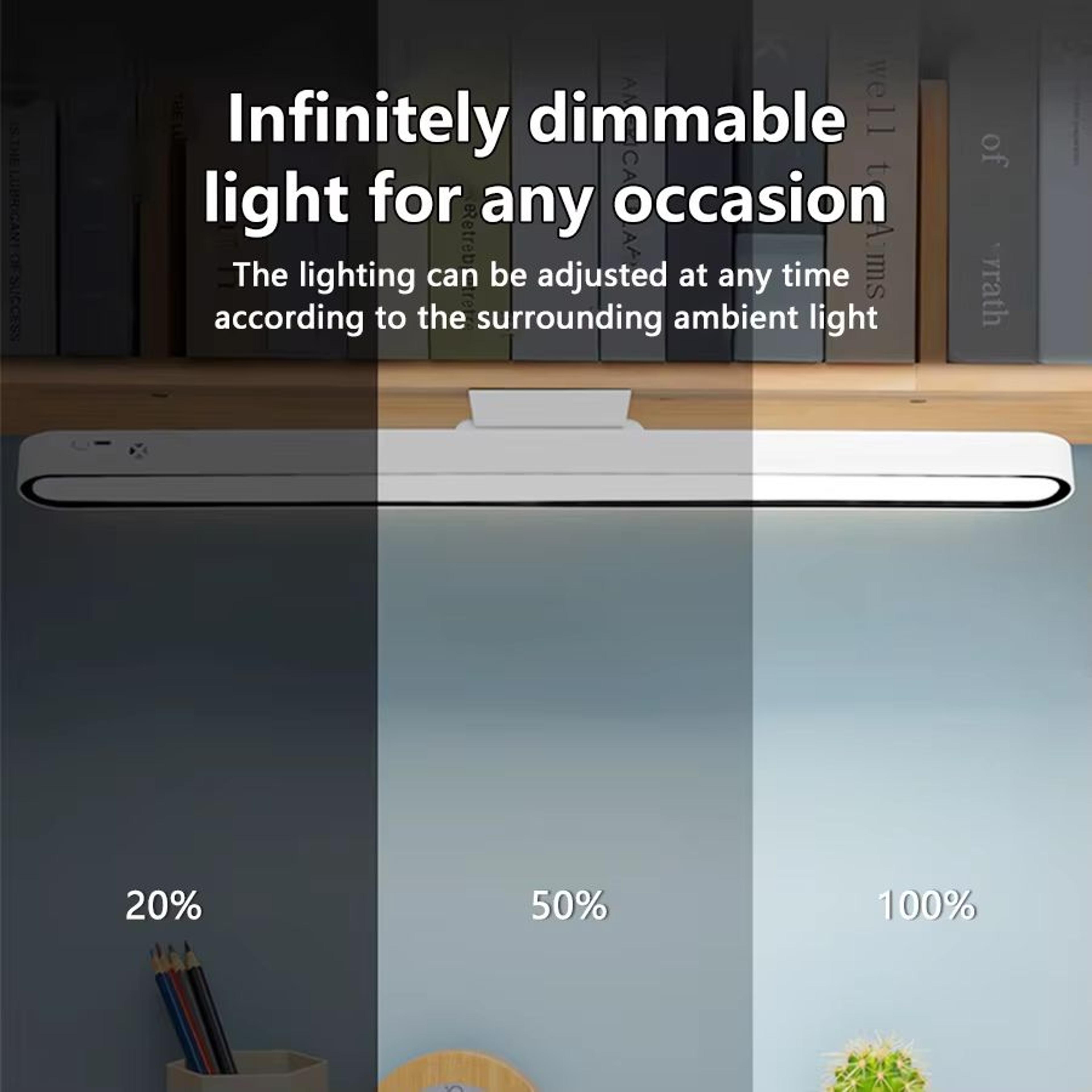 Remote Control Magnetic Hanging USB Rechargeable LED Desk Lamp  Stepless Dimming Night Light For St 2