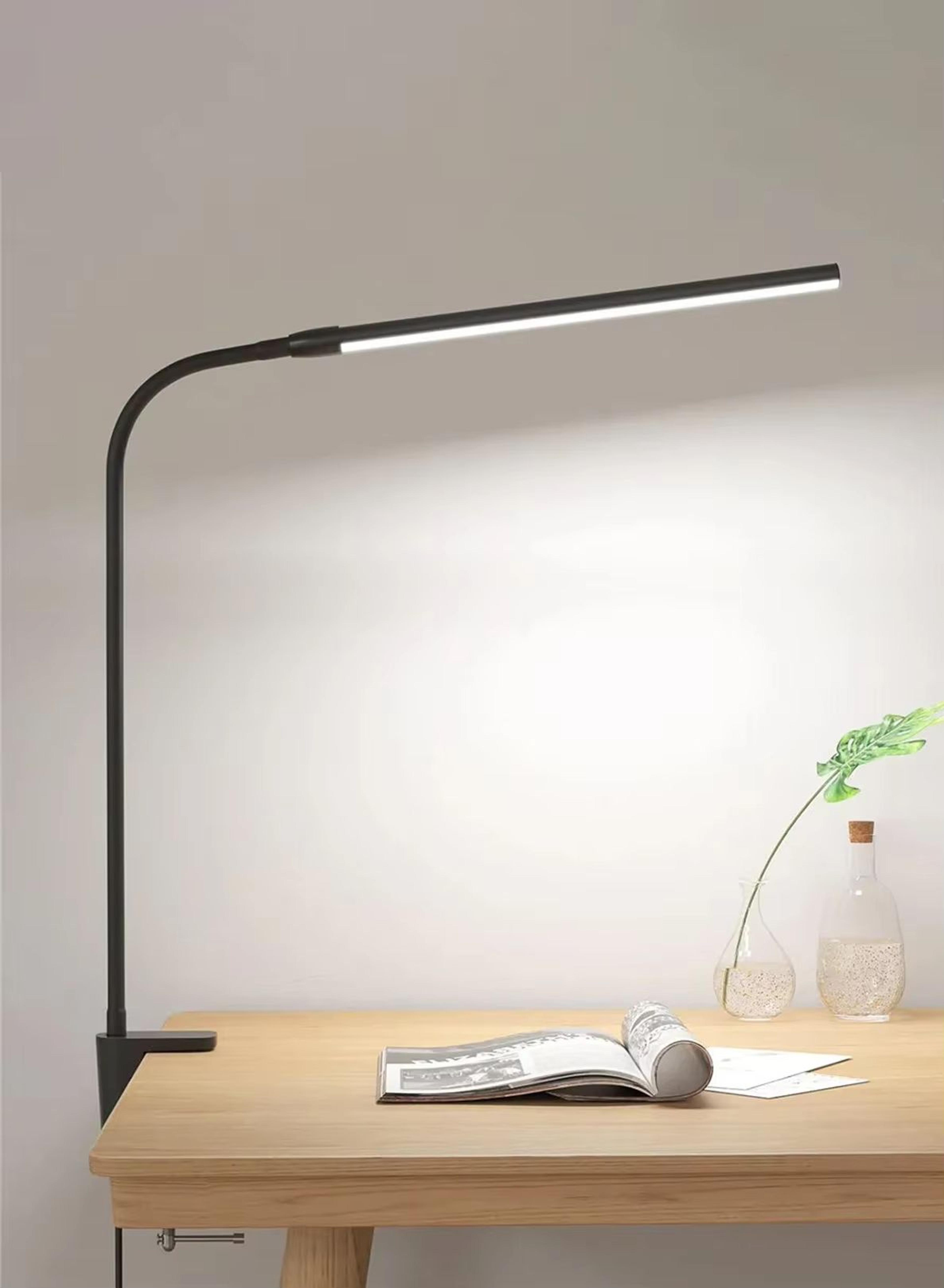 Foldable DualSingle Head LED Desk Lamp With Clip  Adjustable Swing Arm Eye Protection Light 6