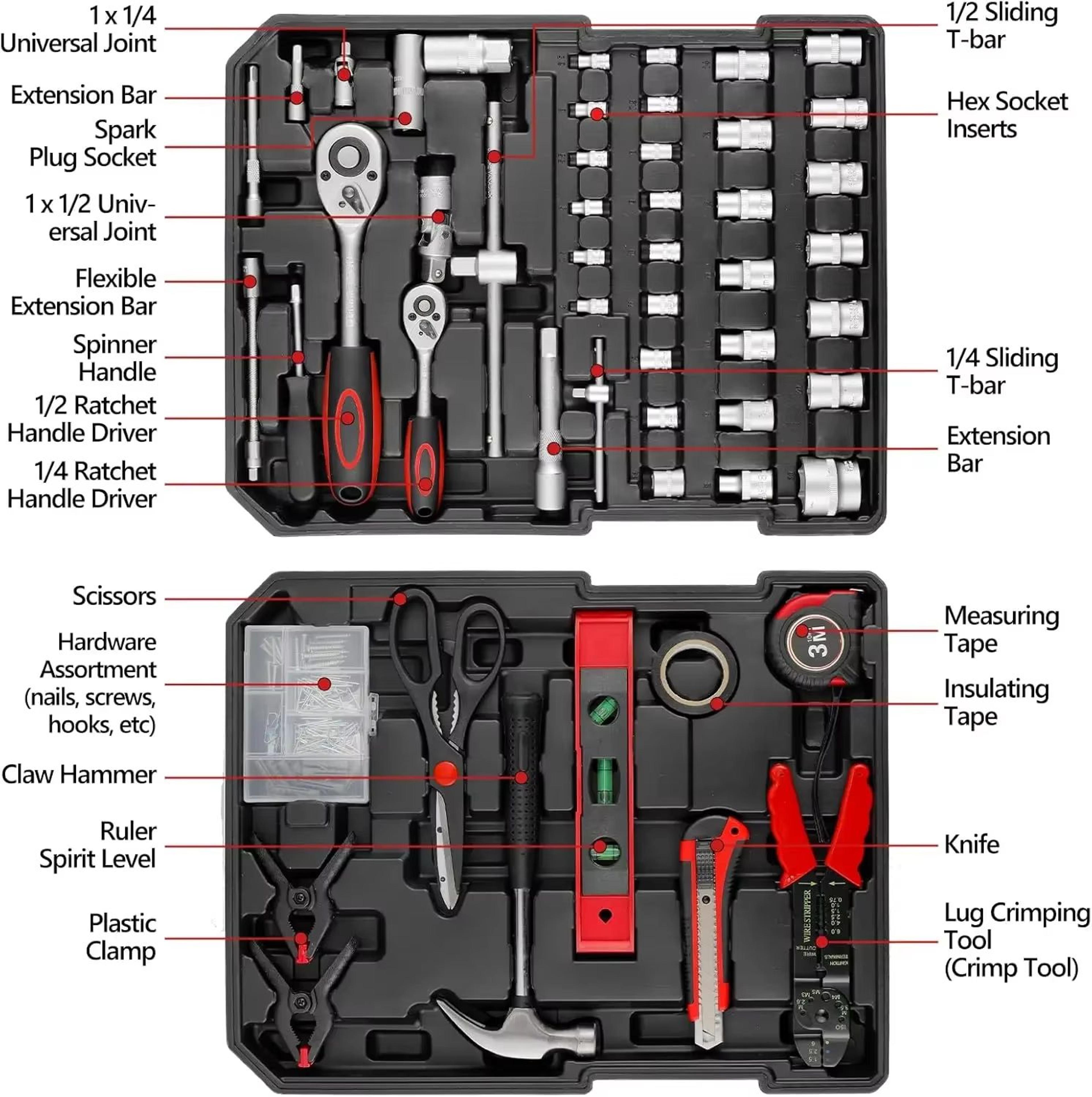 799 Piece Mechanic Tool Set With Rolling Aluminum Trolley Case Wrenches And Socket Wrench Set For H 2