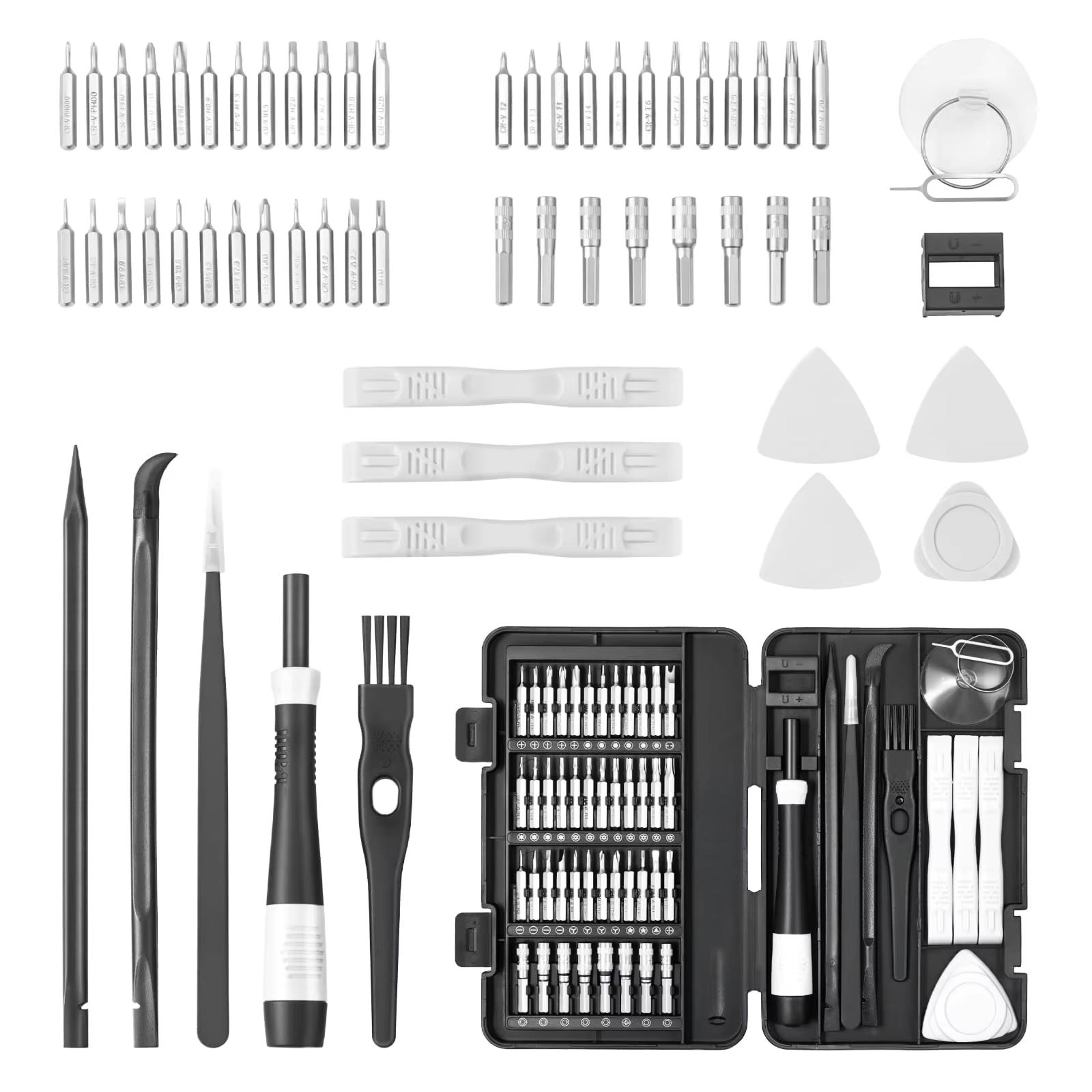 59Piece Precision Screwdriver Set With Tweezers And MultiBits  Mini Electronics Repair Toolkit For  0