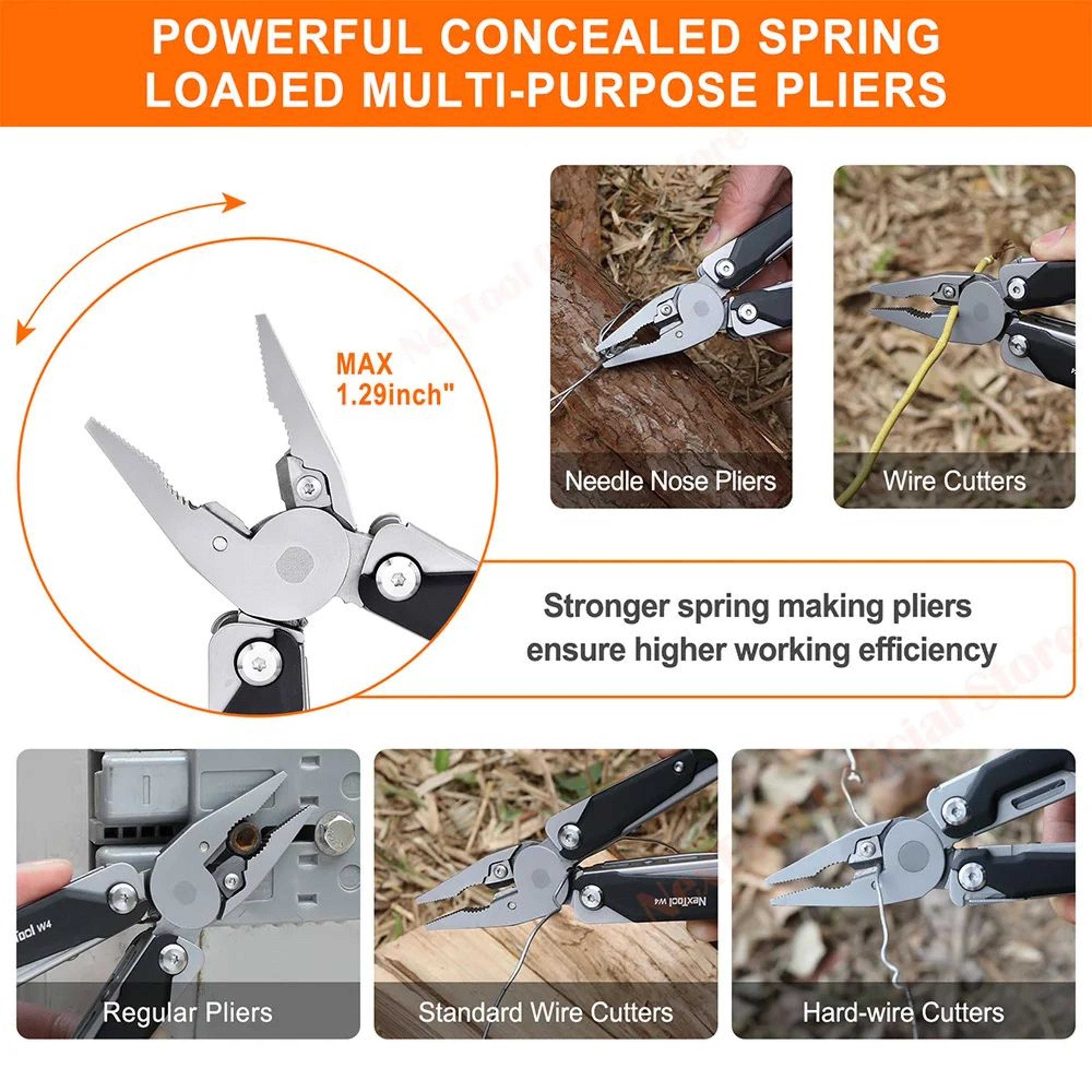 NexTool 11 In 1 Adjustable Wrench EDC Multitool With Pliers Folding Knife Saw And Screwdriver Set 1