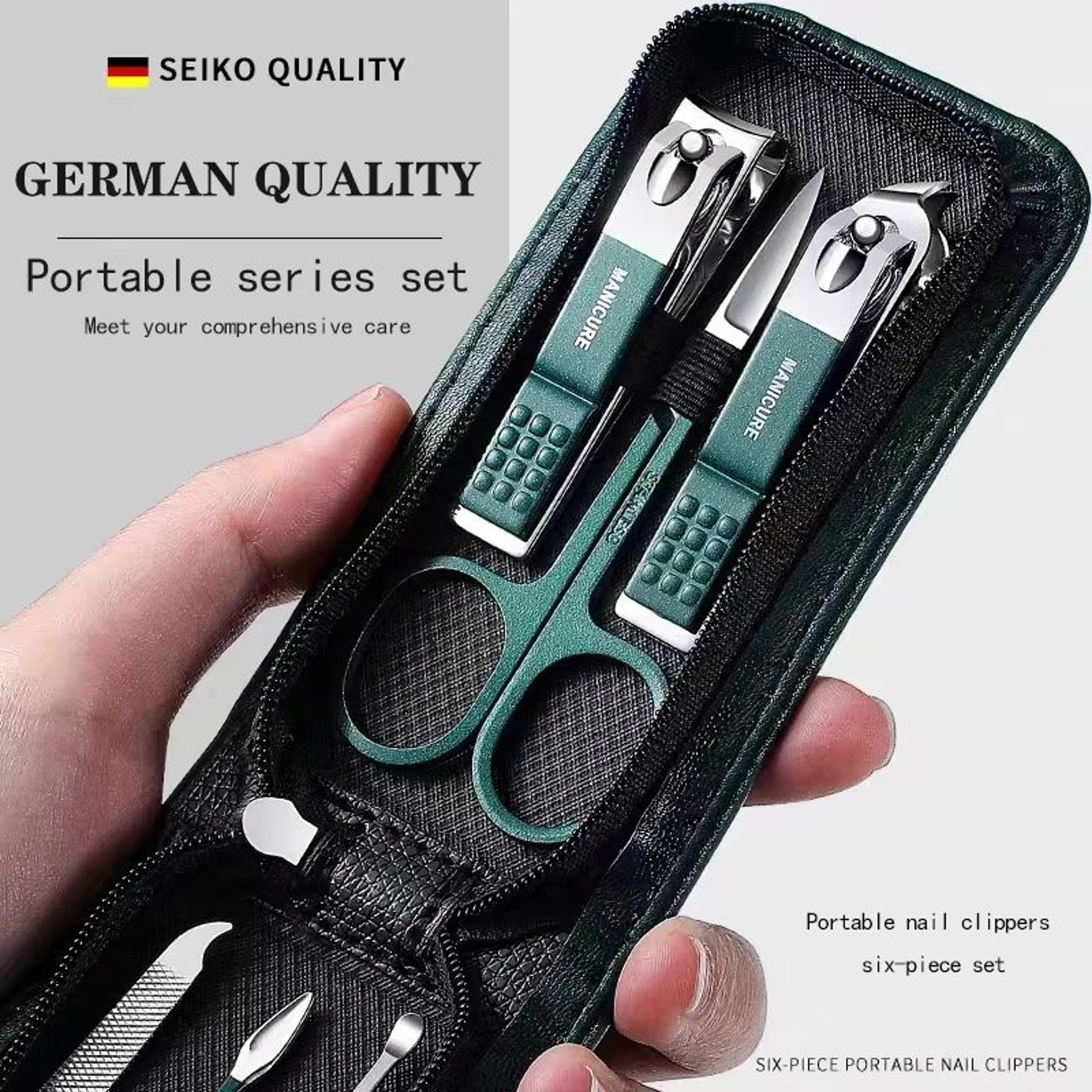 6-piece nail clipper and scissors set for precision grooming