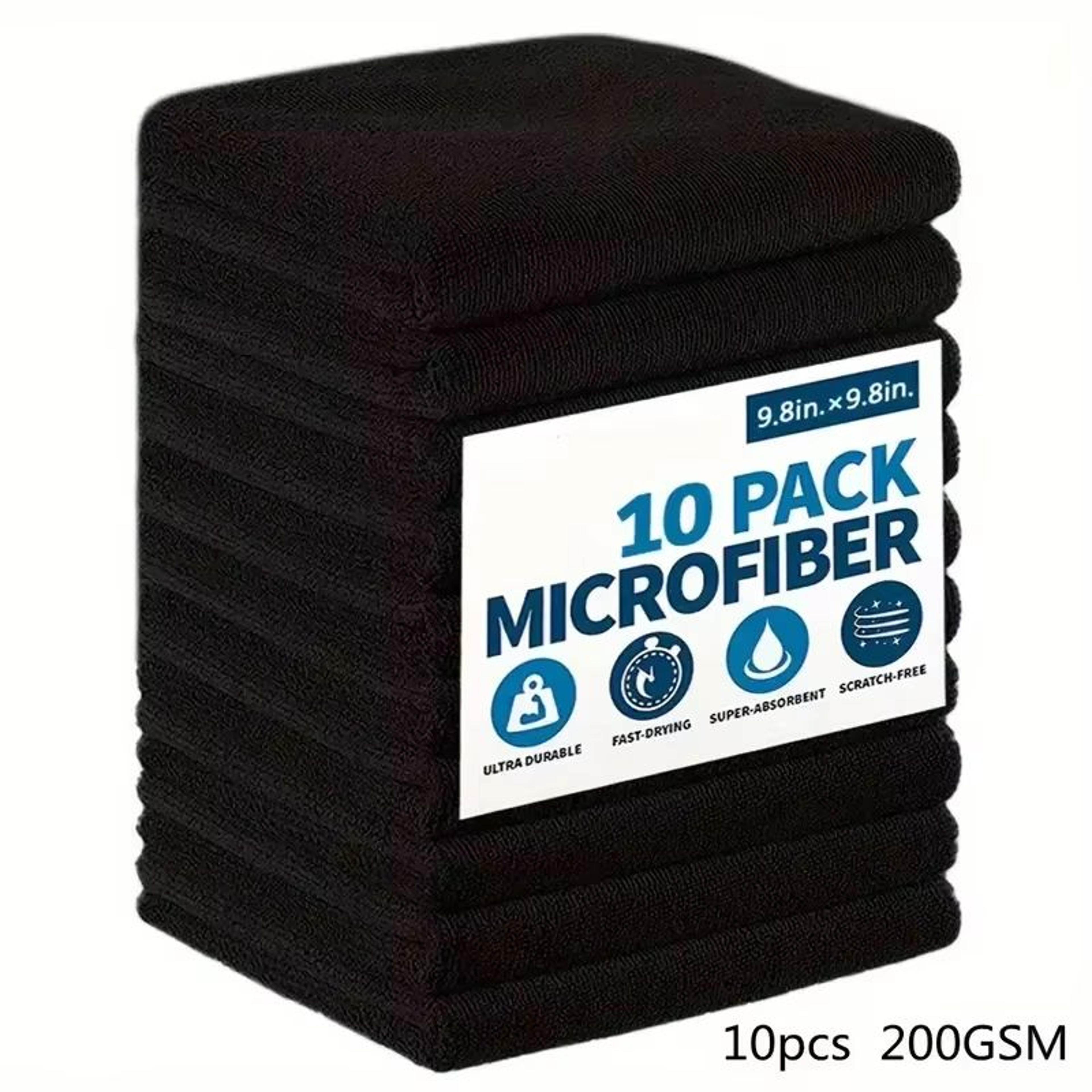 Ultra Fine Microfiber Kitchen Towel Set Absorbent Light Gray Cleaning Cloths 5 10 20pcs 22
