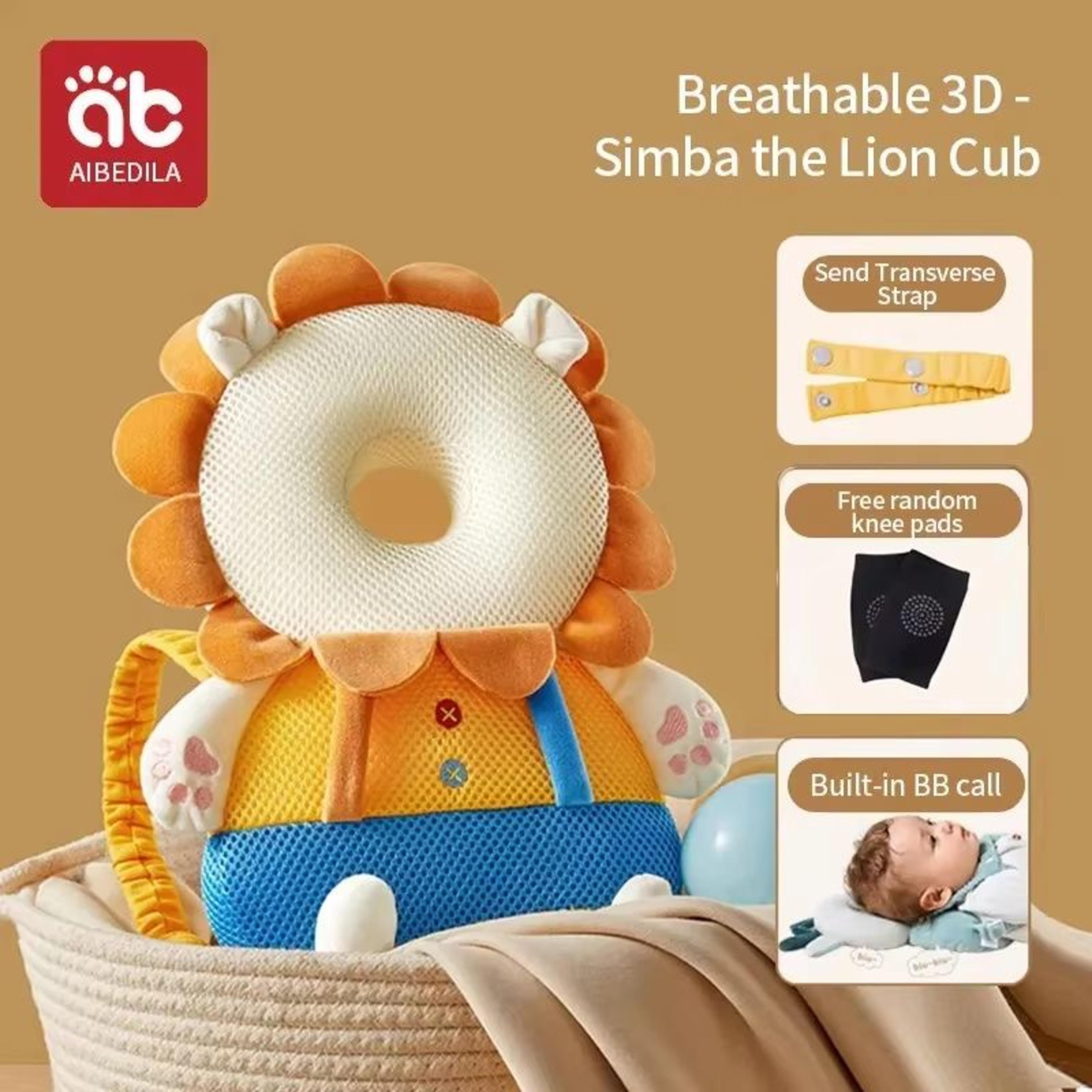 AIBEDILA Baby Head Protection Pillow  Soft Headrest Cushion For Newborns  Infants 24