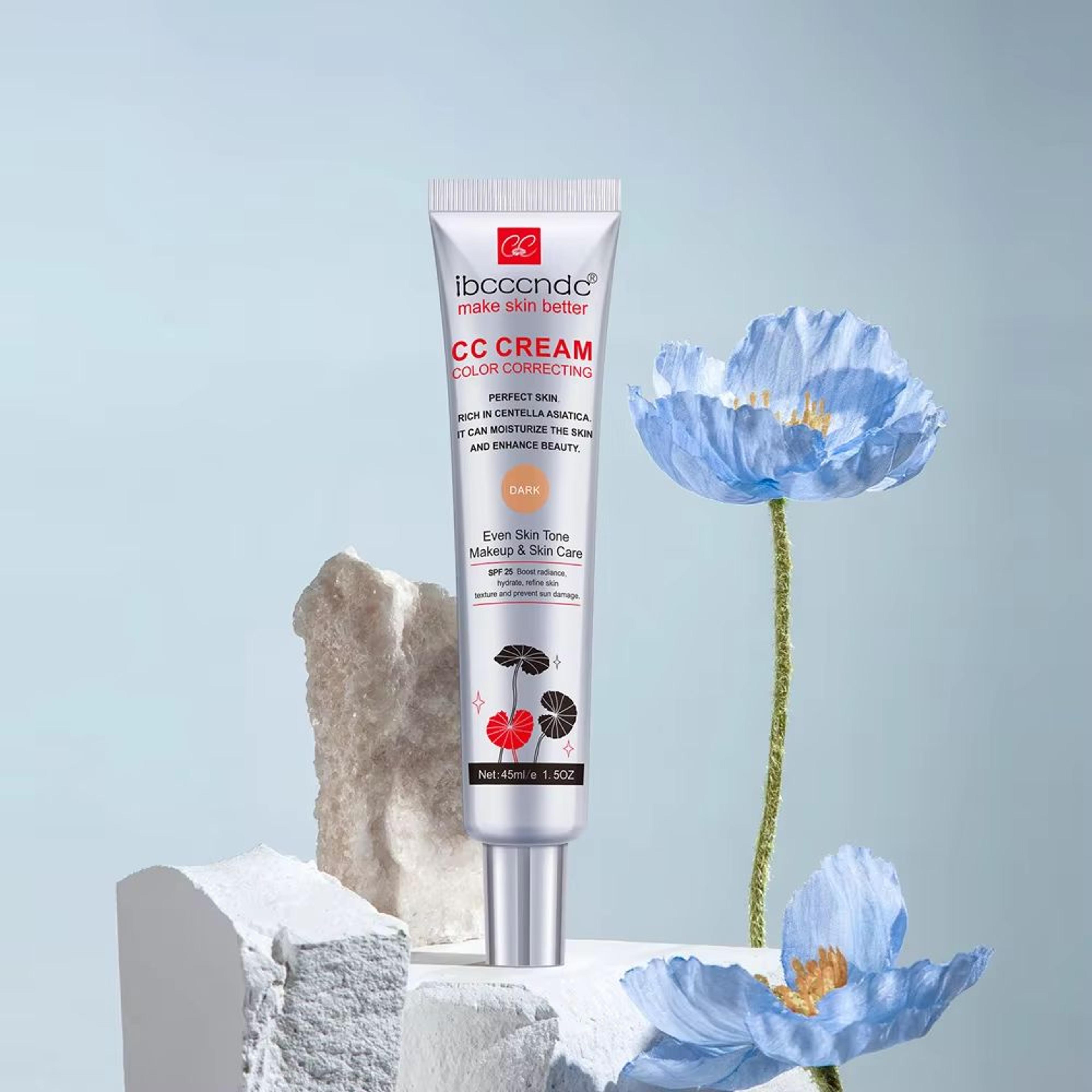45 Ml Color Correcting CC Cream With Centella Asiatica  Natural Concealer  Whitening Liquid Foundat 5