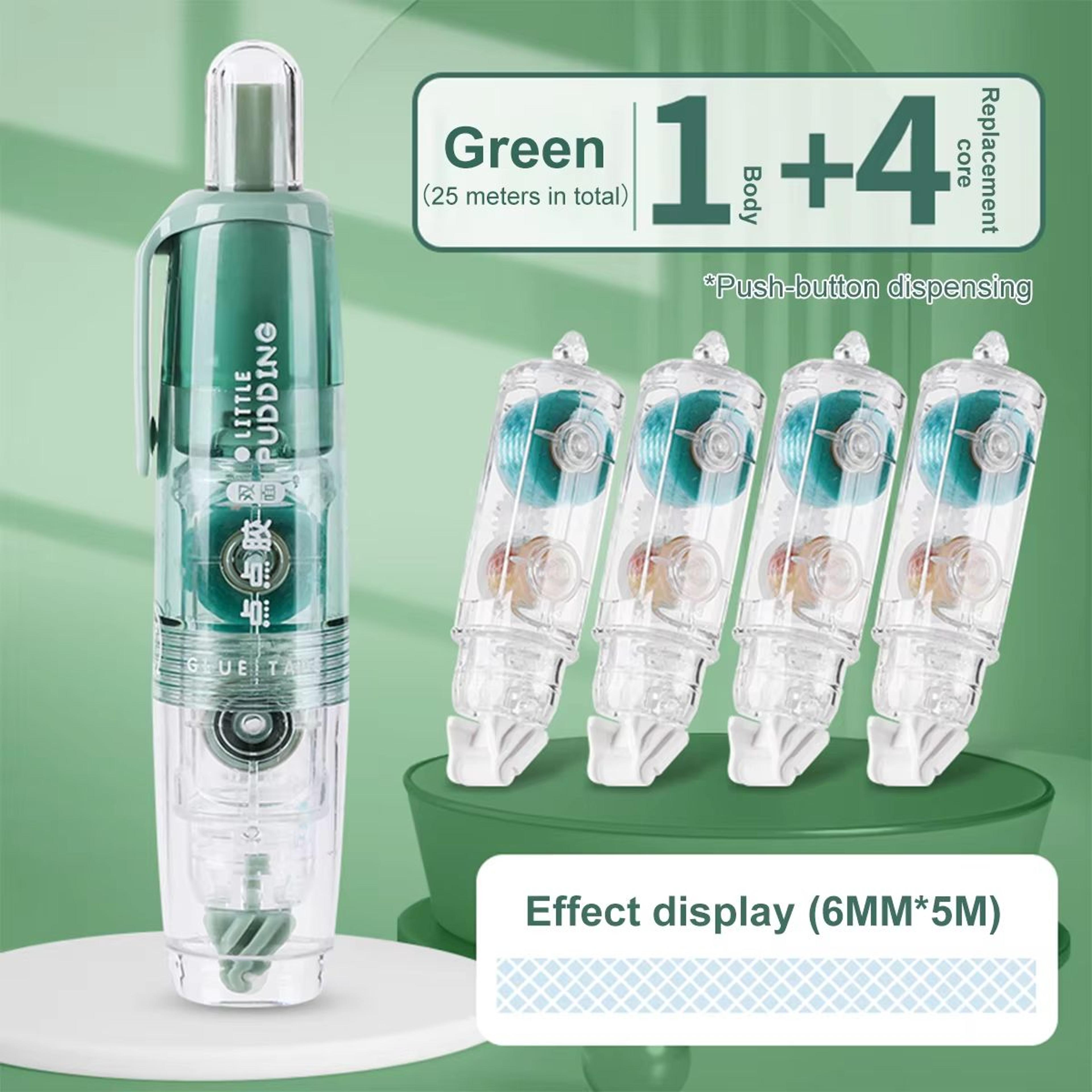 MultiPack Transparent Dot Glue Tape Set With Replaceable DoubleSided Refills 10