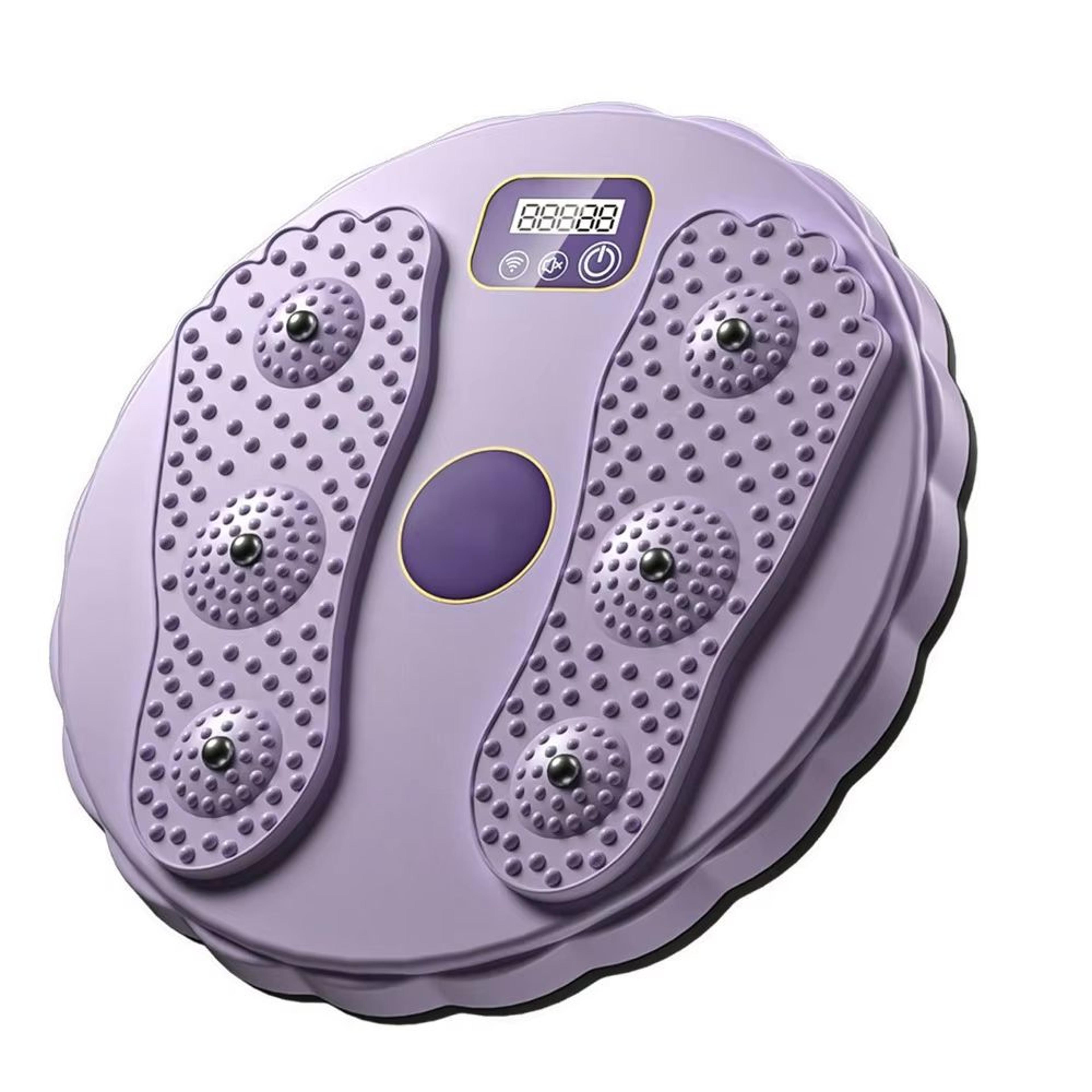 rotating lcd fitness twist board for core toning & foot massage