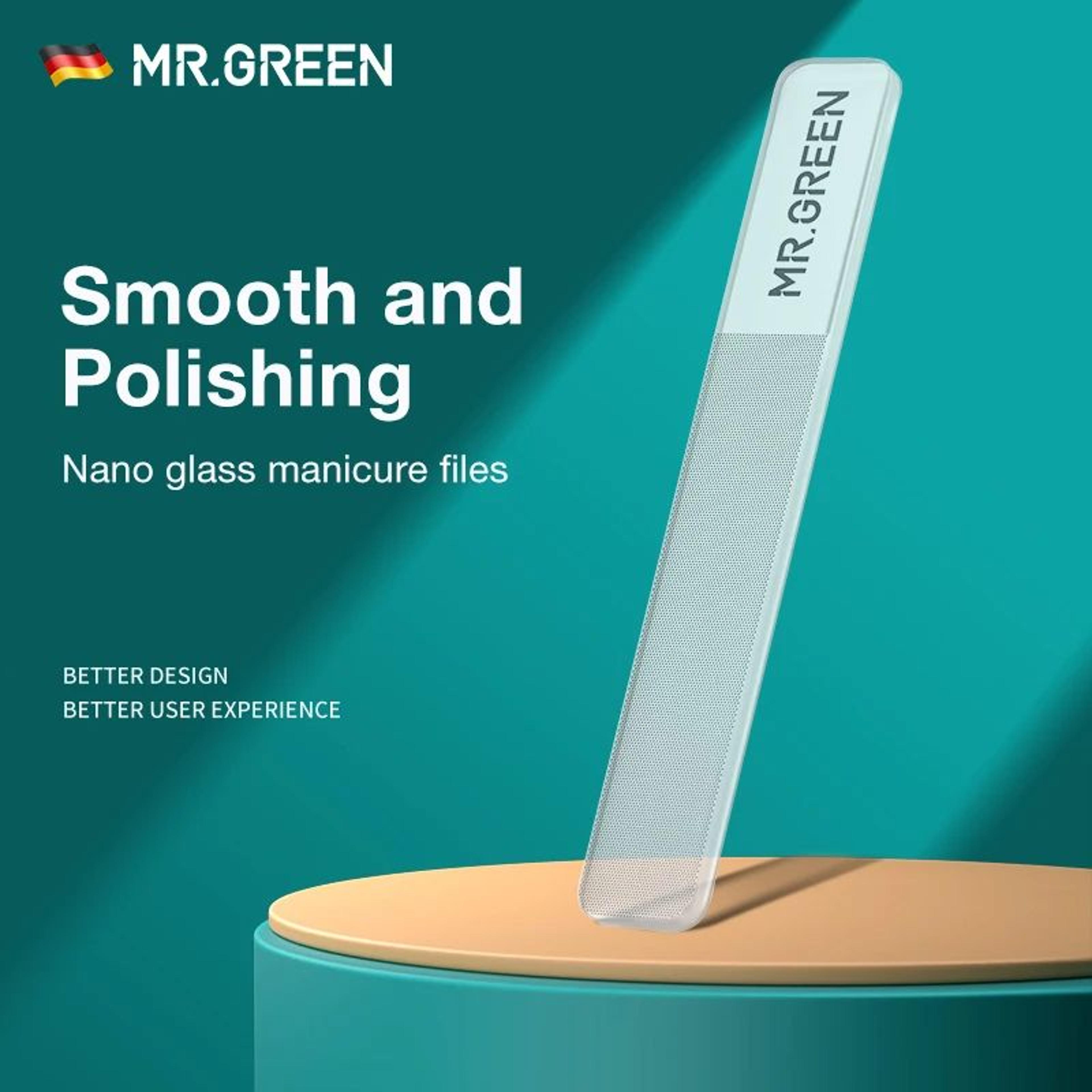 mr. green nano glass nail file professional polishing manicure tool washable nail shiner