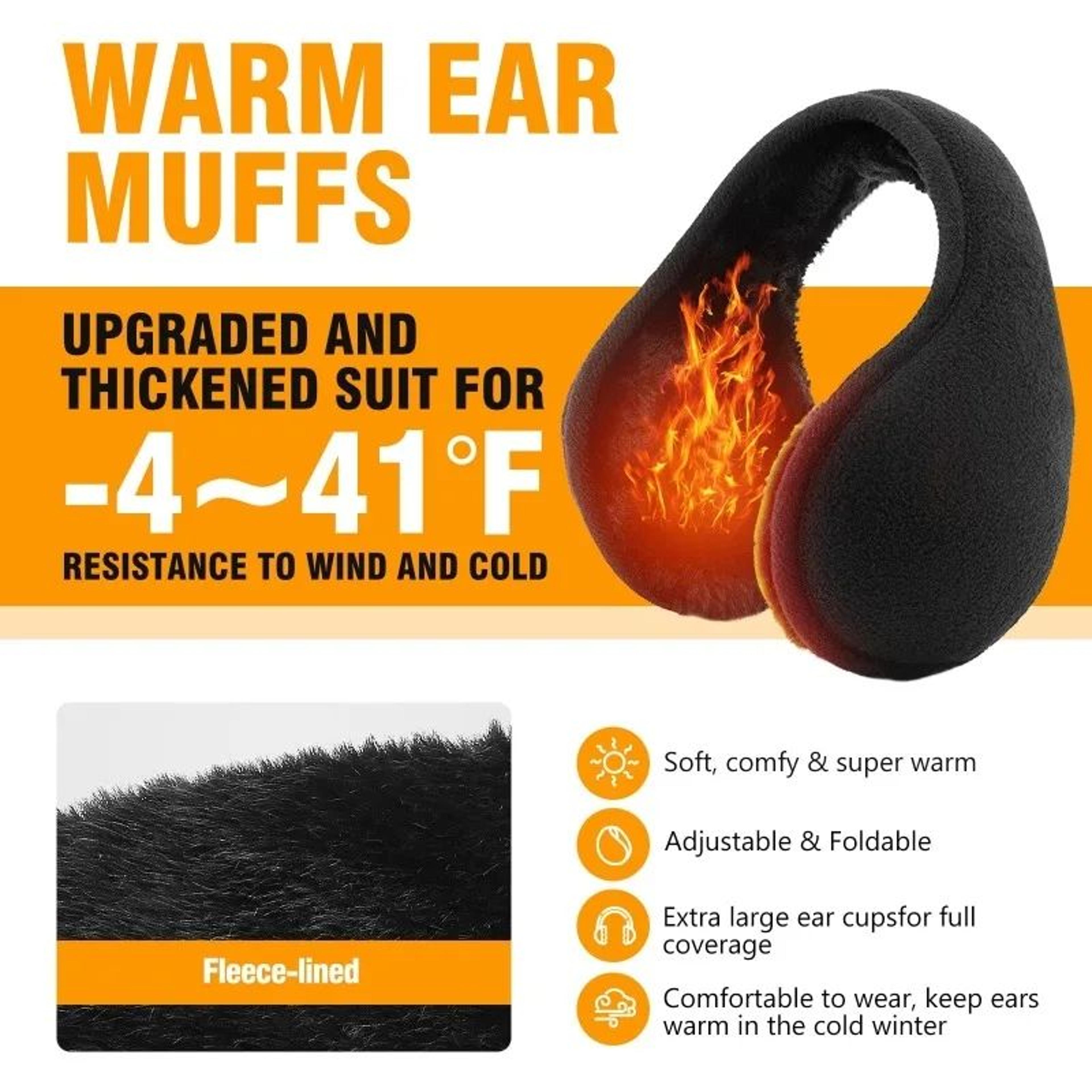Unisex Winter Warm Fur Earmuffs Thick Plush Ear Protectors Outdoor Cycling Ski Velvet Ear Muffs 1