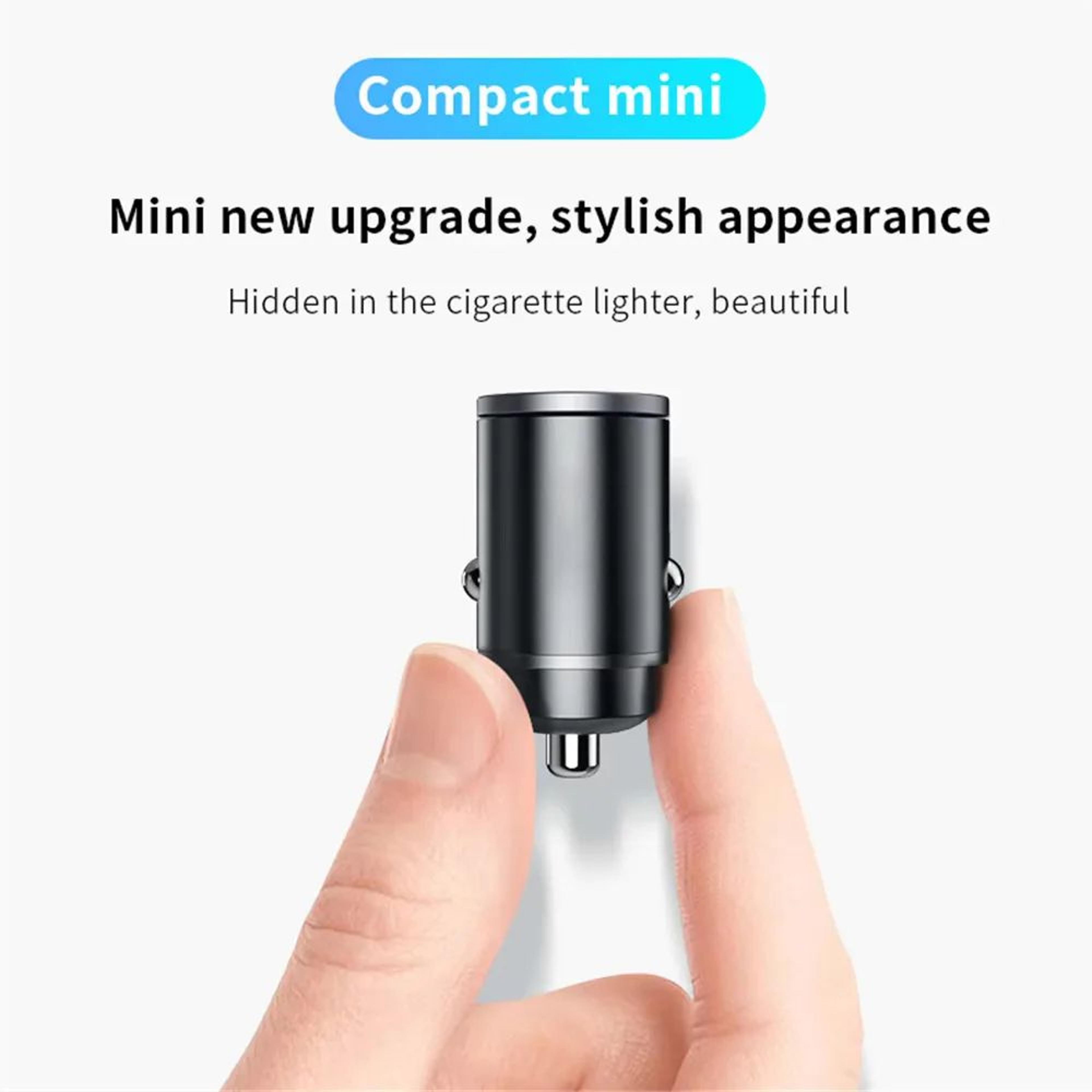100W200W QC30 PD Mini Car Charger 1224V Fast Charging USB TypeC Adapter For IPhone Samsung Huawei X 4
