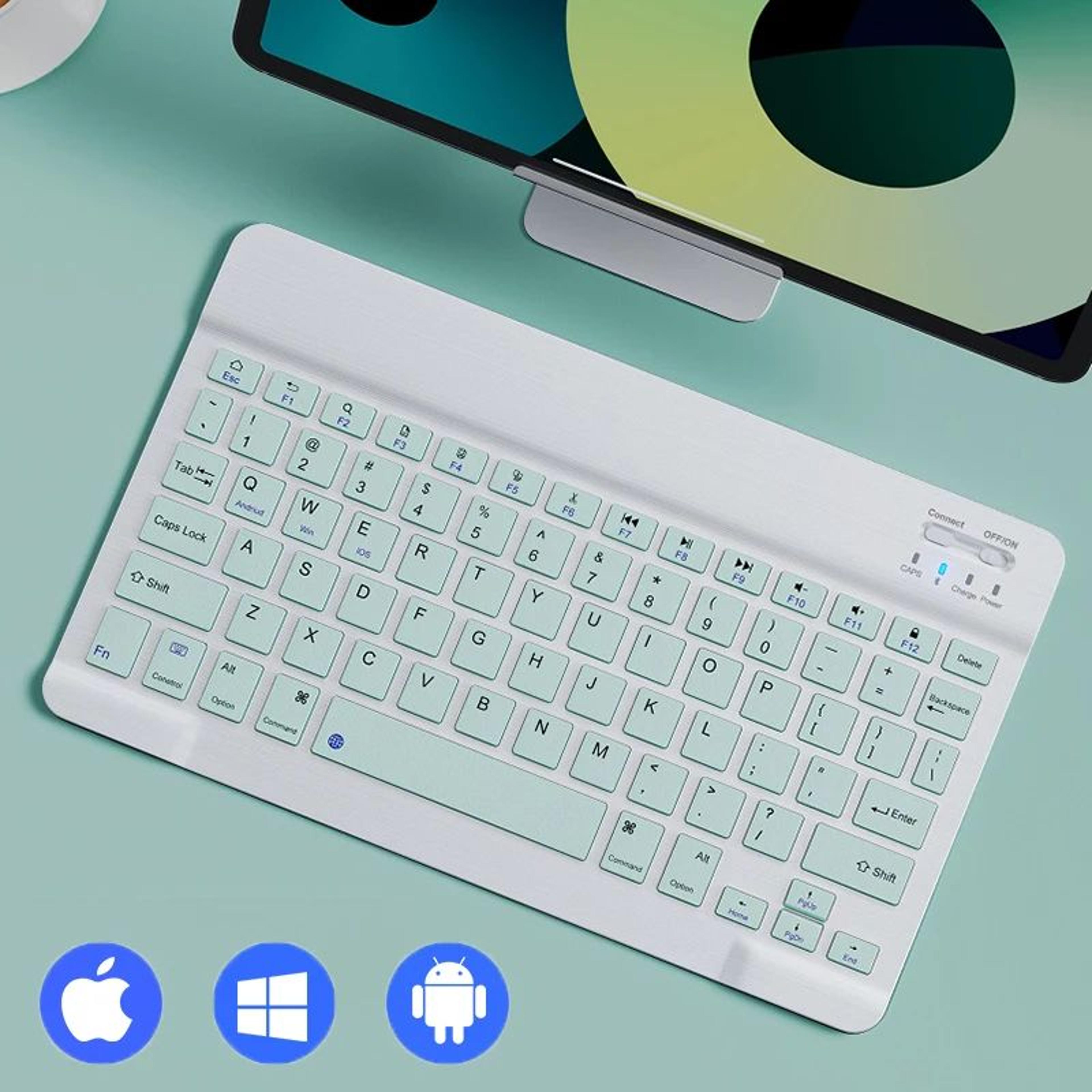Mini Bluetooth Keyboard 78 Keys For IPad Tablets Android IOS And Windows 0