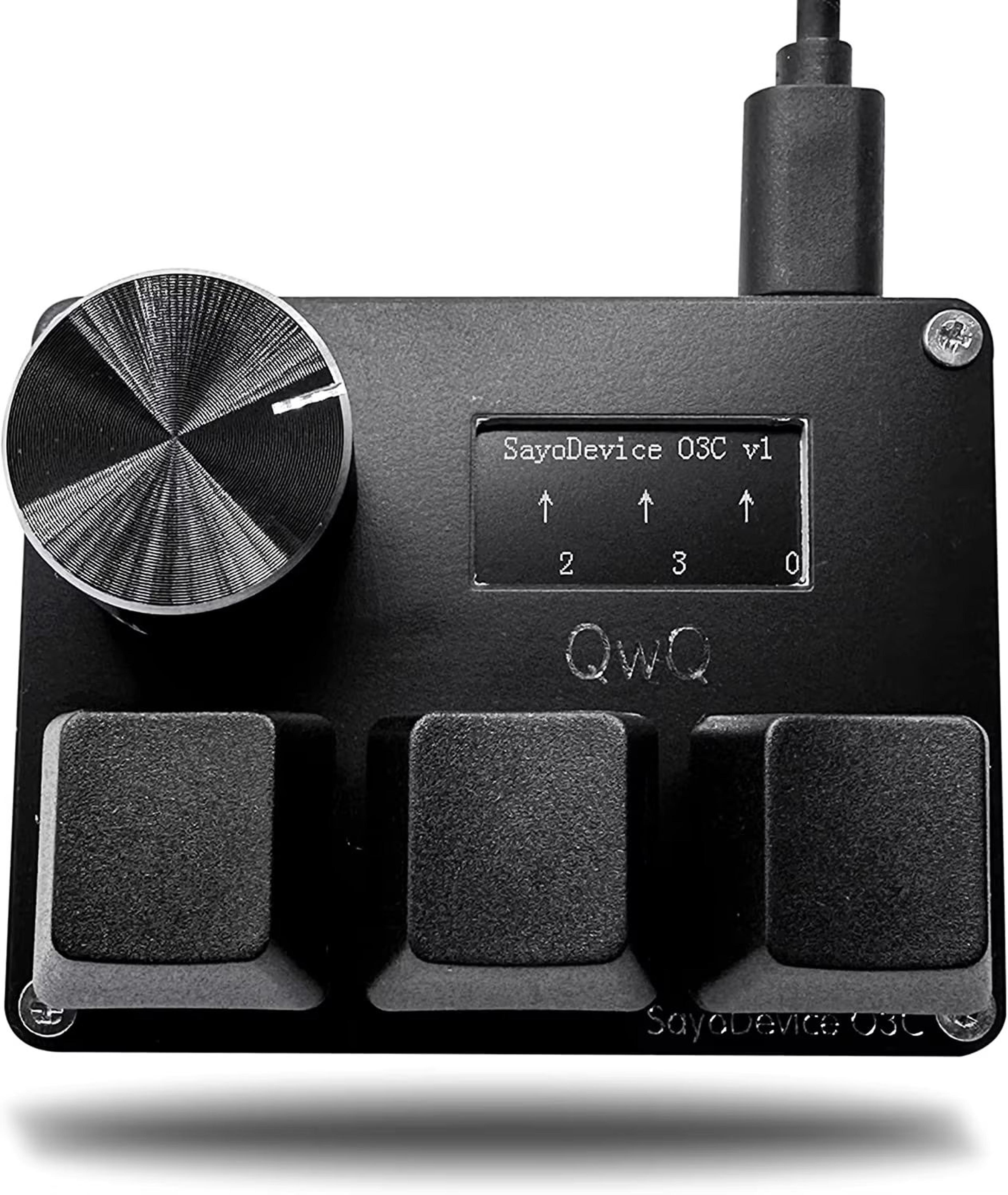 O3C SayoDevice Rapid Trigger Hall Effect OSU Keypad 3 Key Magnetic Switch Macro Pad With Knob And S 8