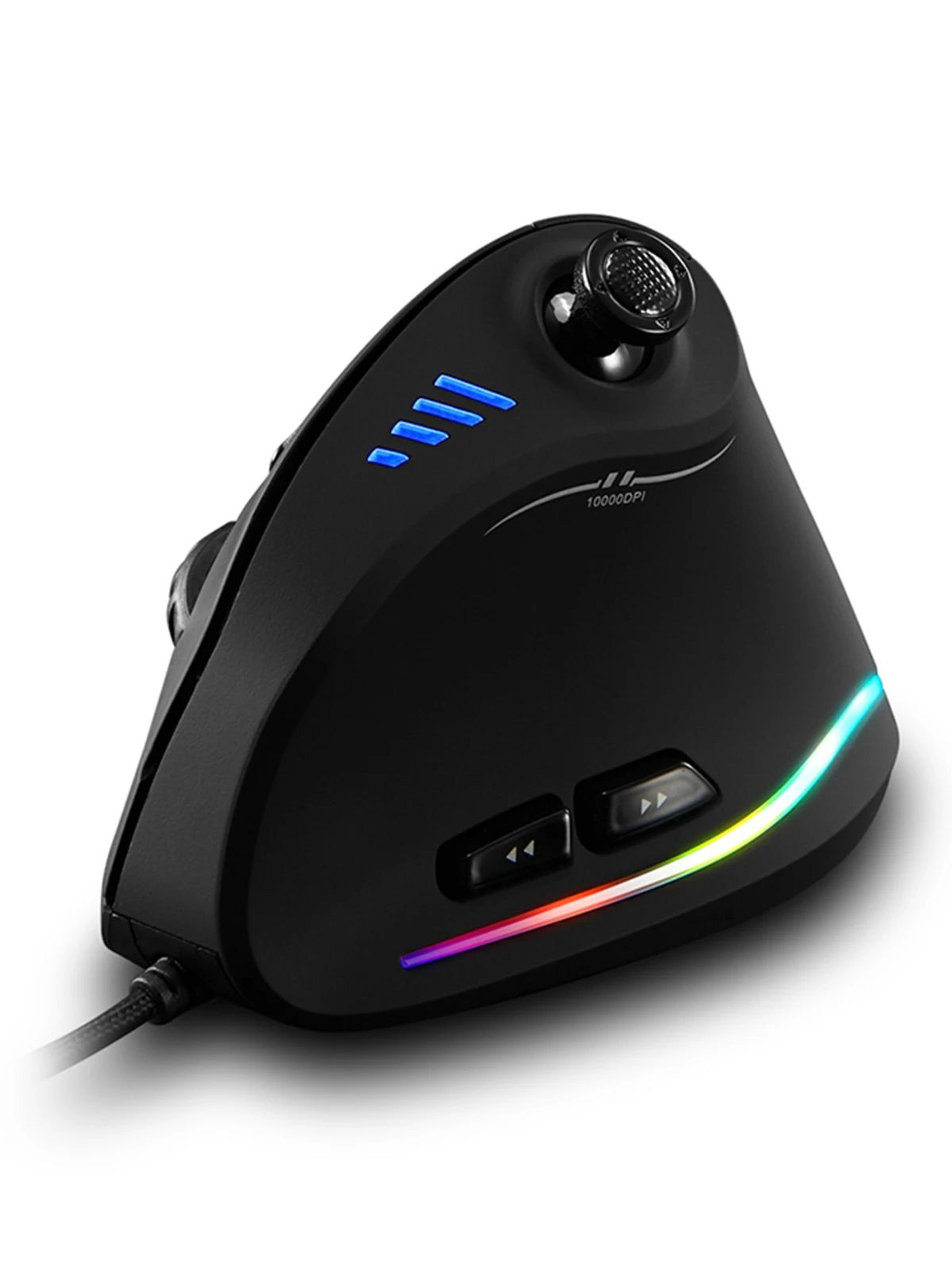 ZELOTES C18 Ergonomic Vertical Mouse 11 Programmable Buttons 10000 DPI RGB Wired Gaming Mouse 2
