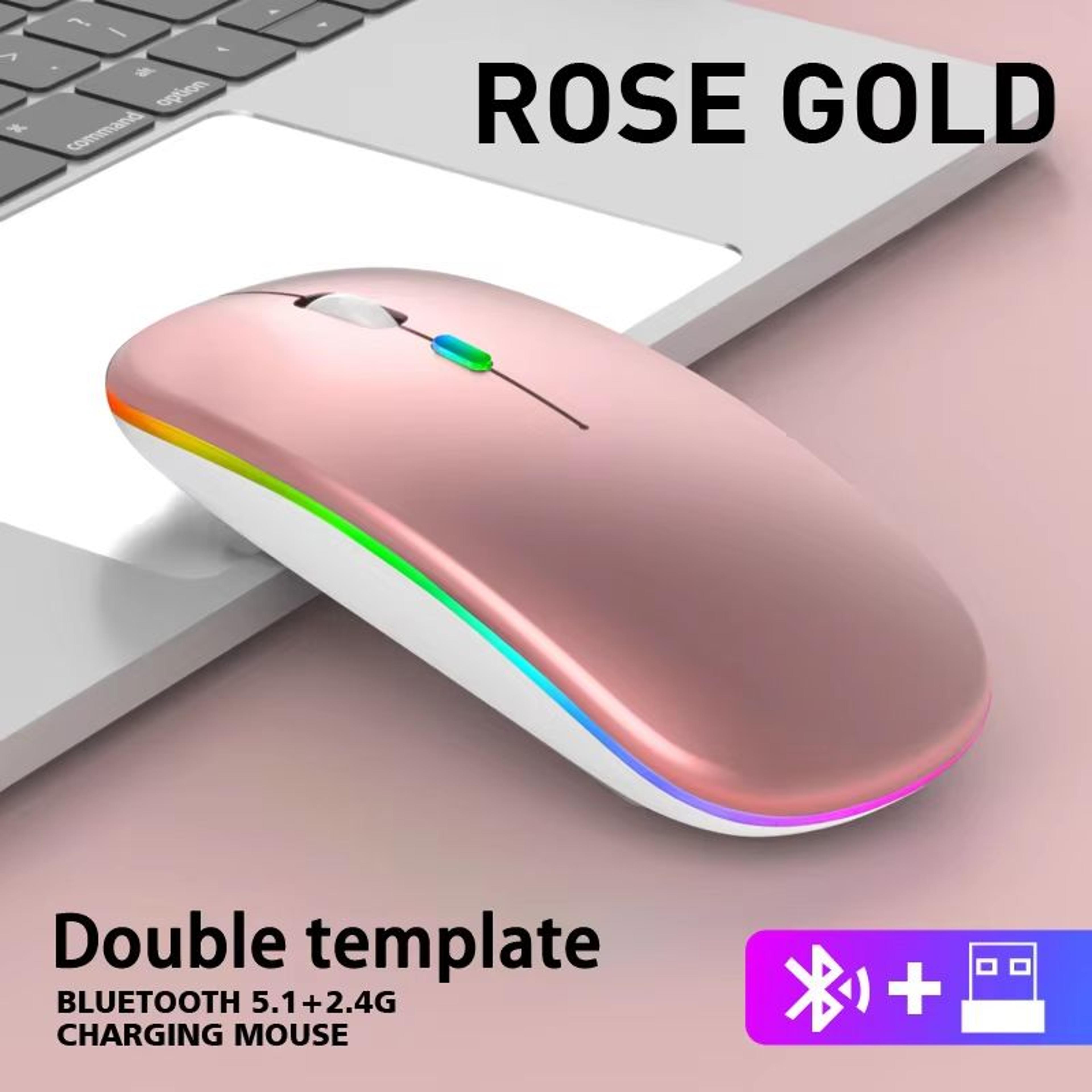 Dual Mode Bluetooth Mouse And 24GHz Rechargeable Wireless Mouse With RGB Lights And Silent Click 11