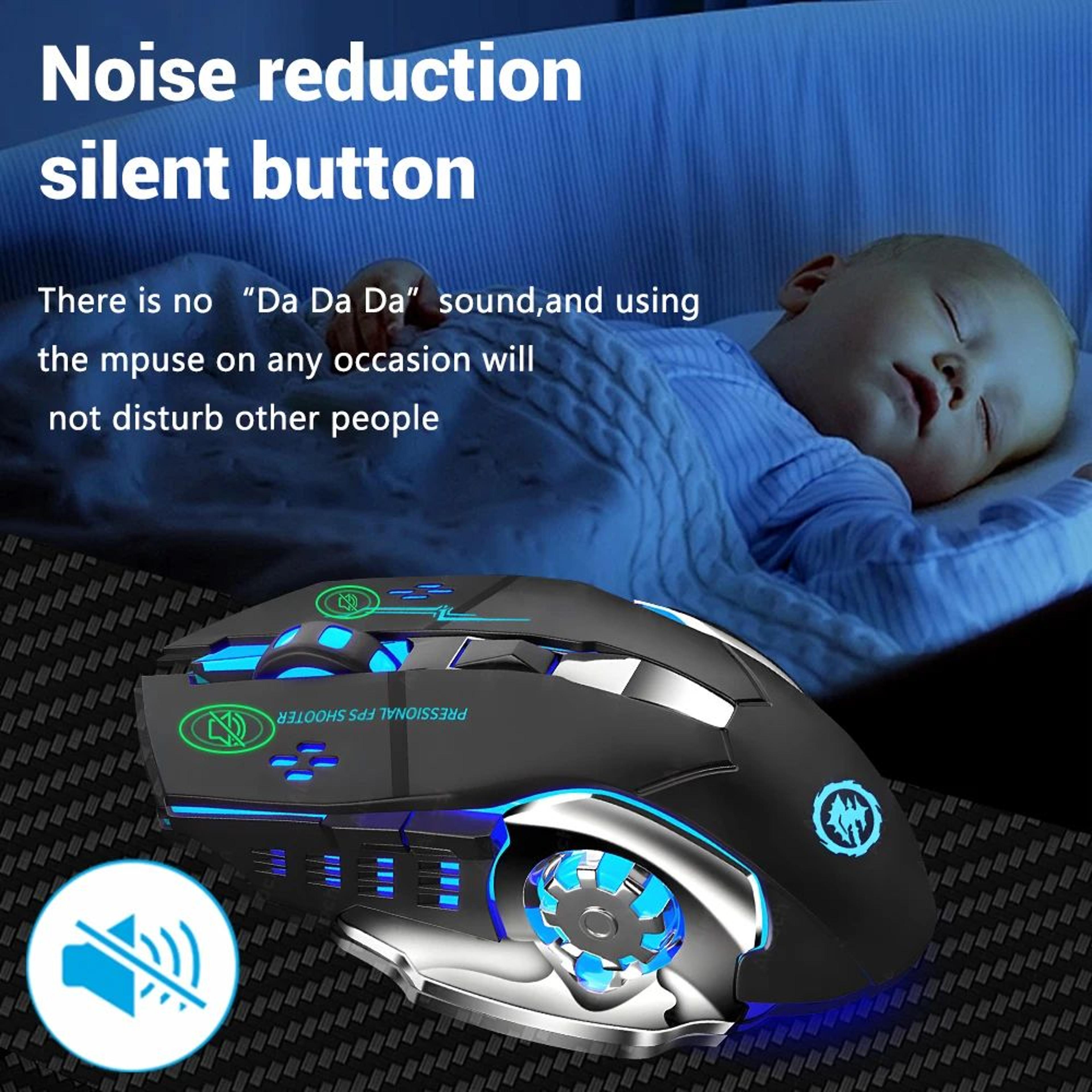 Rechargeable Dual Mode Bluetooth Mouse And 24G USB Wireless Gaming Mouse With Silent Click And Back 1