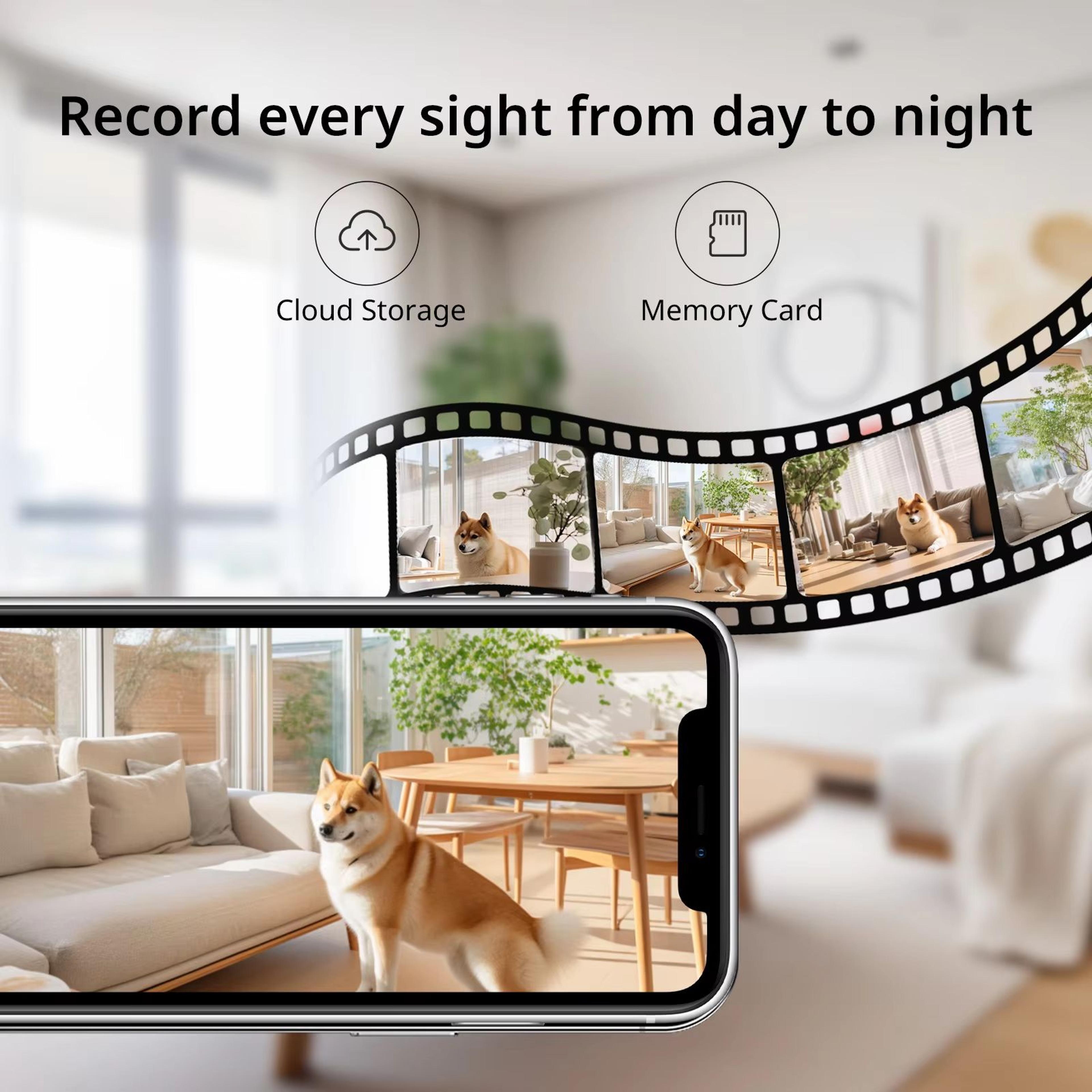 BoyKeep K30 2K Indoor Security Camera DualBand WiFi 360 Pan And Tilt Color Night Vision TwoWay Audi 2
