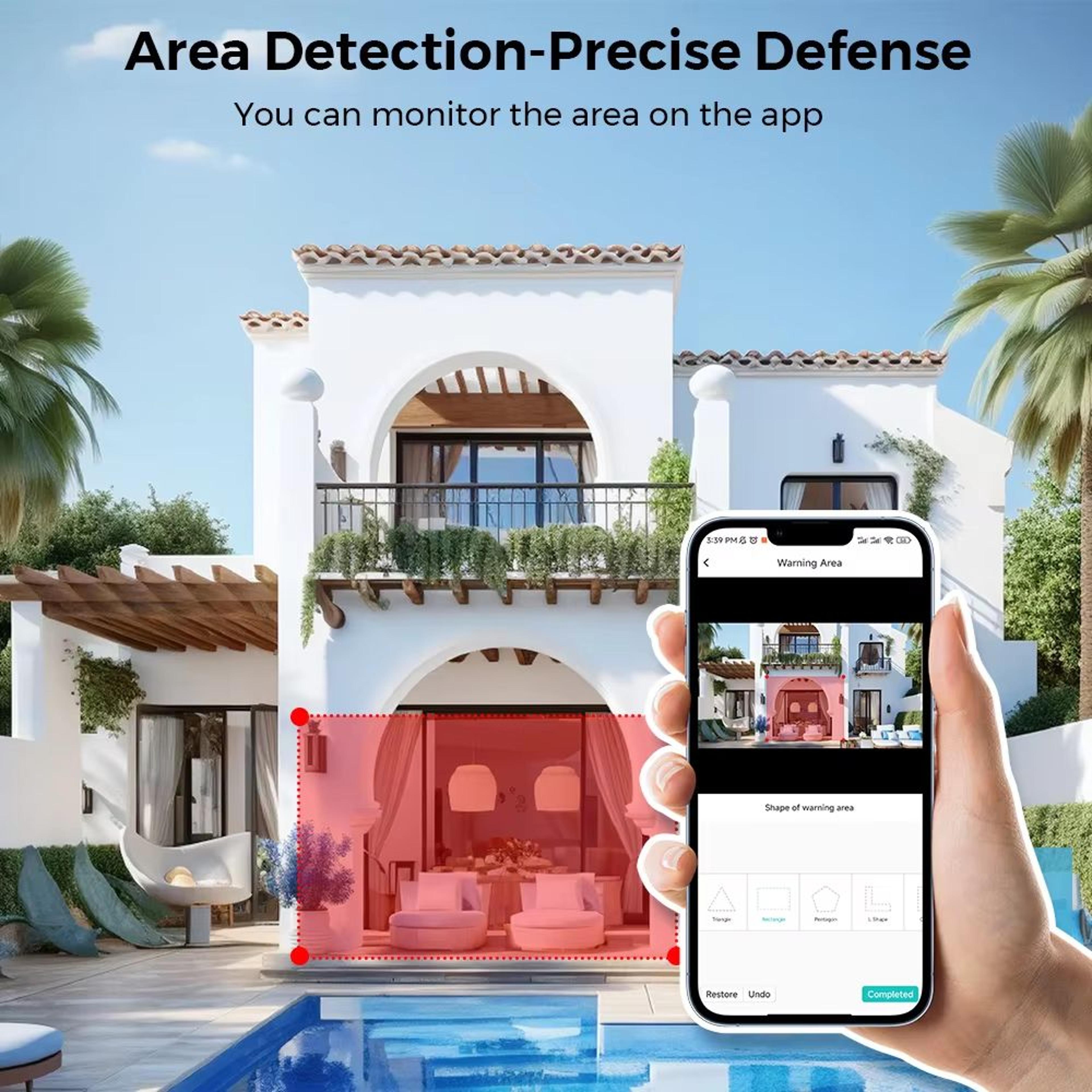 BESDER 4MP 2K Mini Indoor Security Camera With ICSee Compatible Camera App Control Night Vision 4X  4