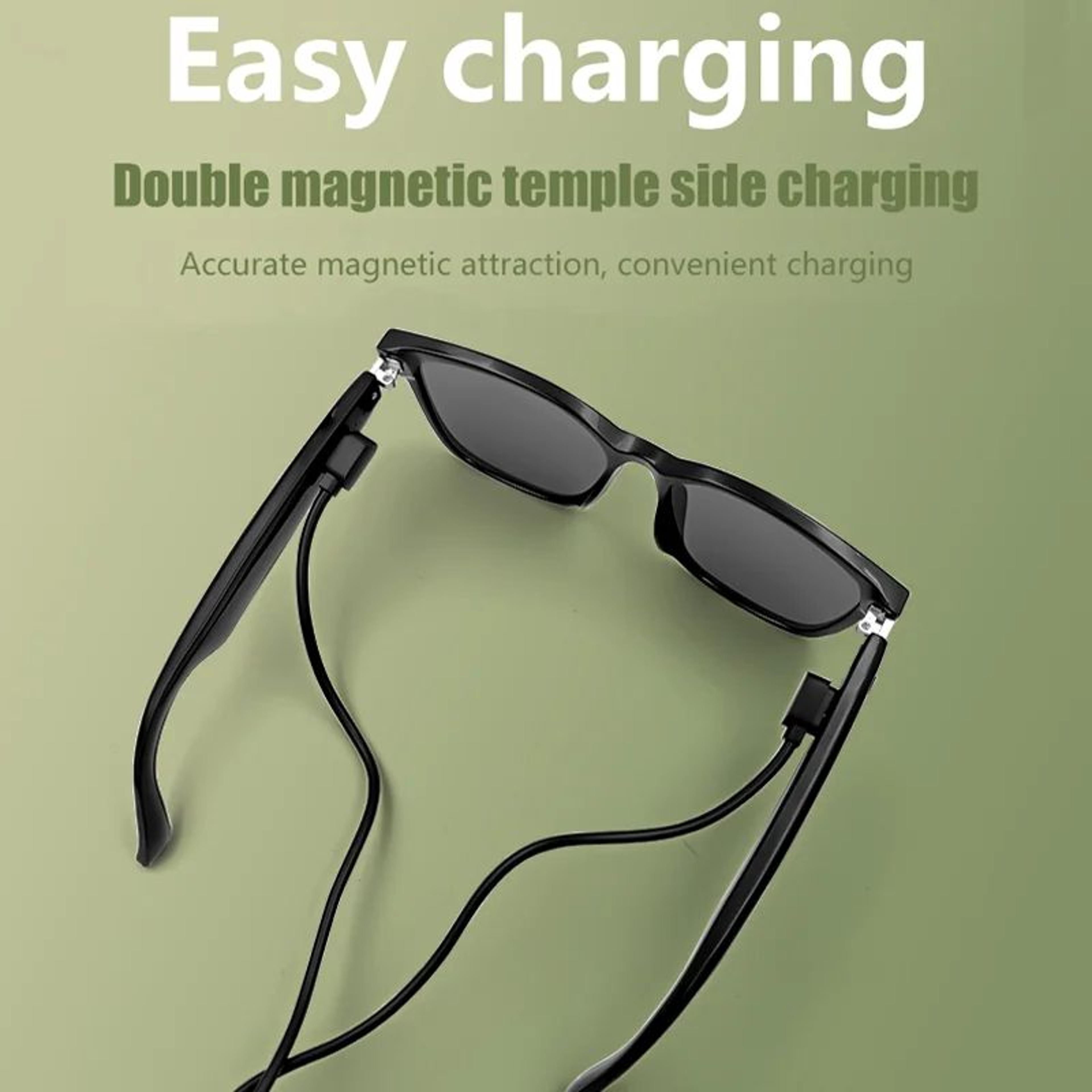 LIGE AI Voice Smart Sunglasses With Bluetooth Calls And Camera Control 5