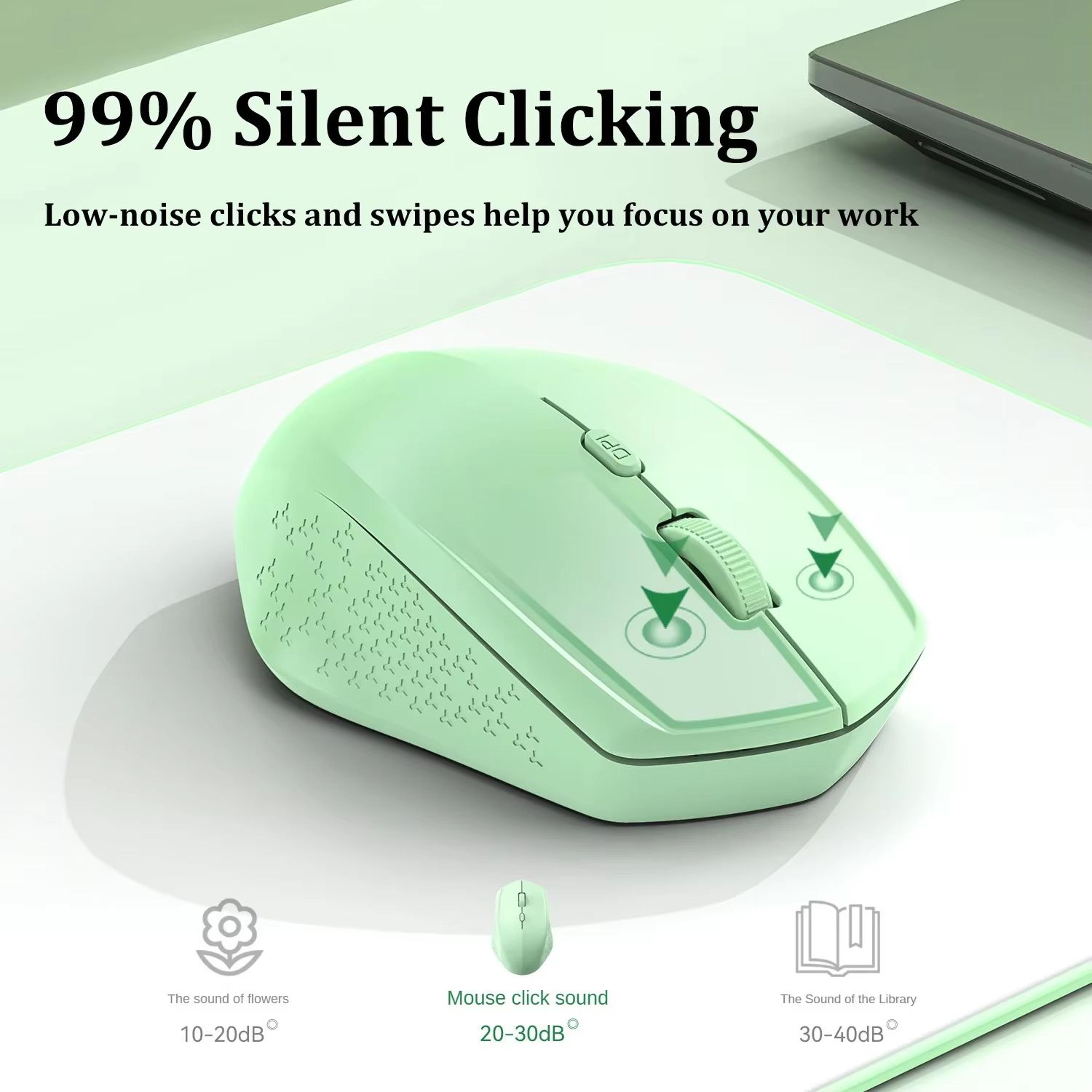 Bluetooth 52 Dual Mode Wireless Mouse Rechargeable Silent 1600 DPI Mouse For Laptop And Desktop 2