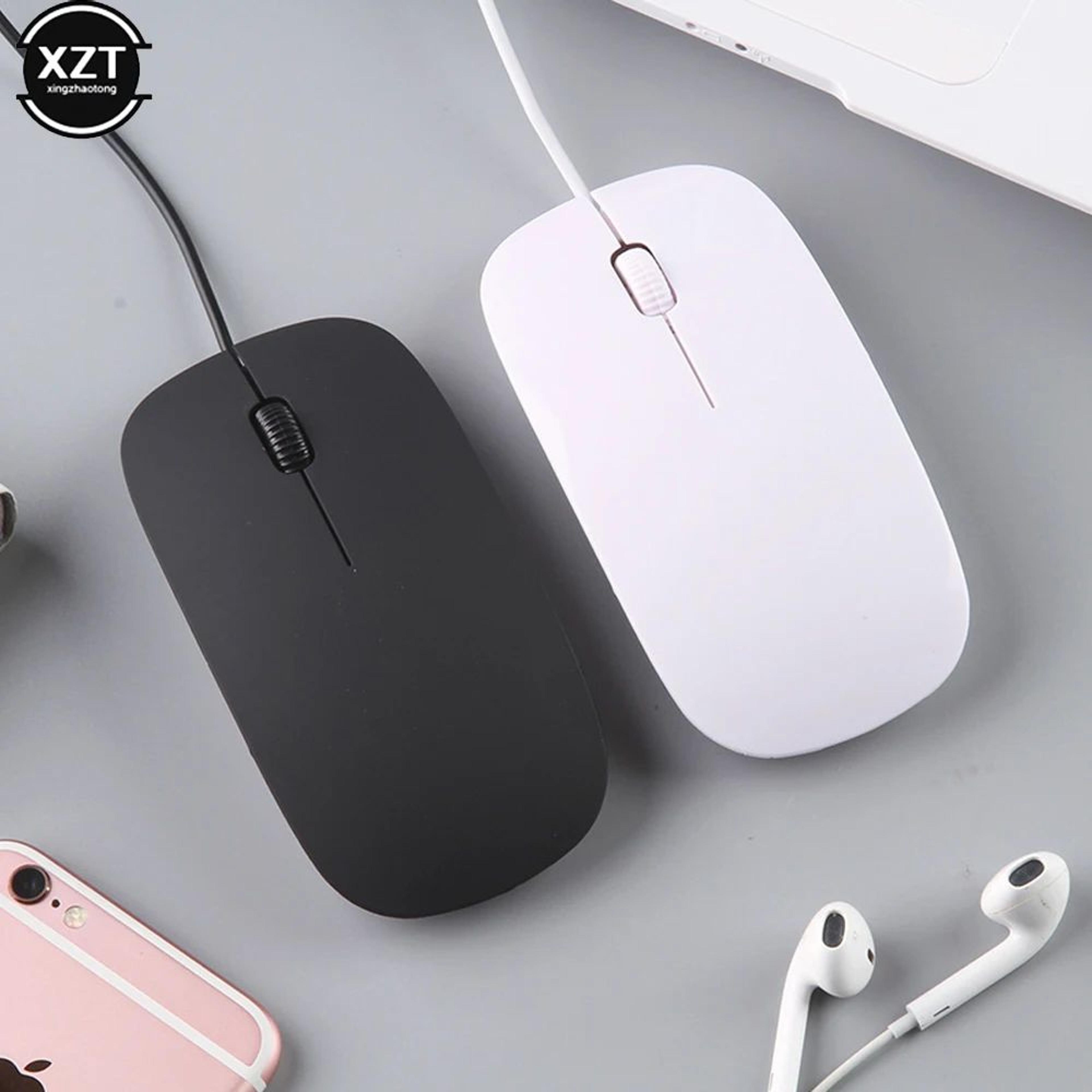 Ultrathin Wired USB Optical Mouse Ergonomic Business Mouse With 12m Cable For Laptop And PC 0