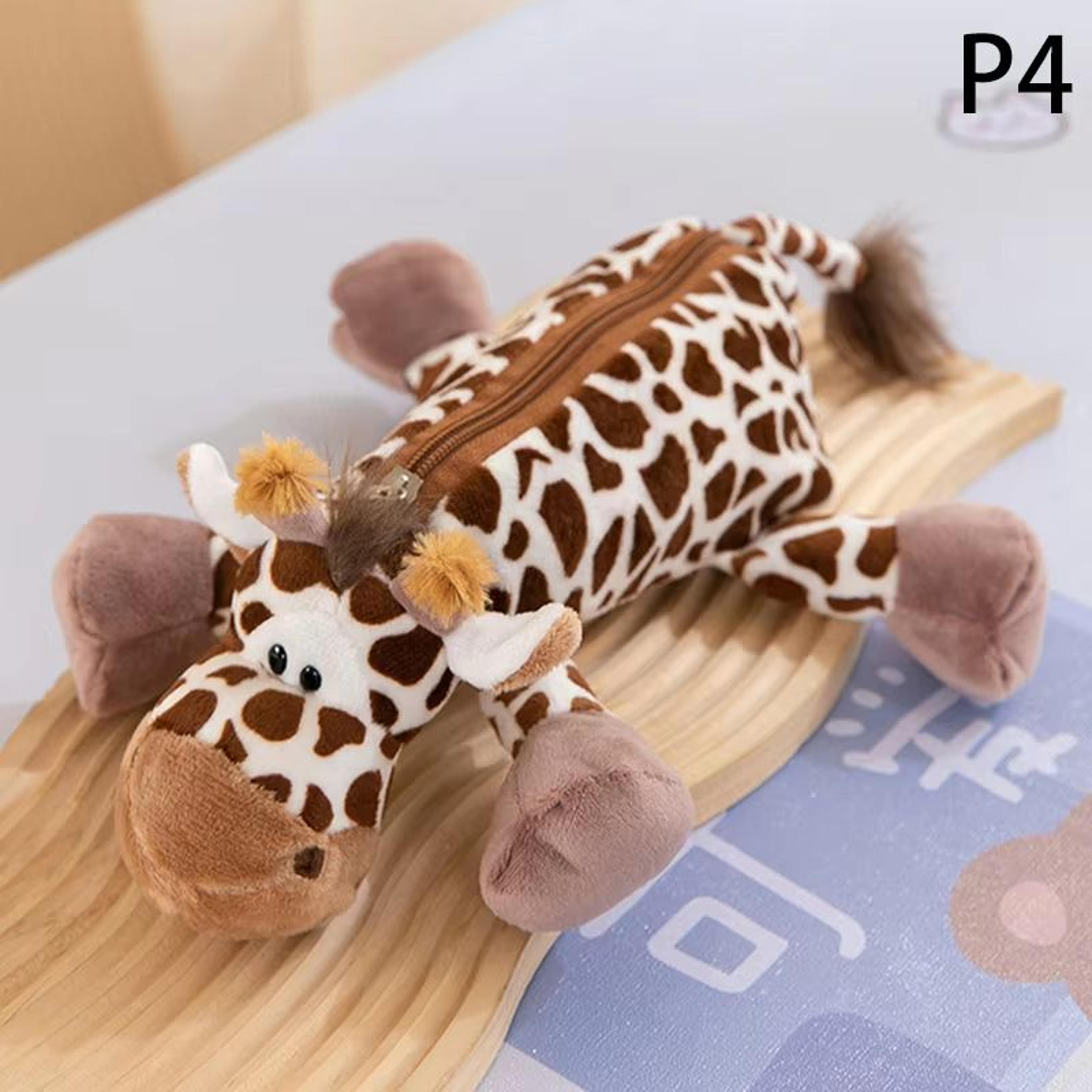 Cute Cartoon Animal Plush Pencil Case For Kids Large Capacity Pencil Case School Stationery Organiz 6