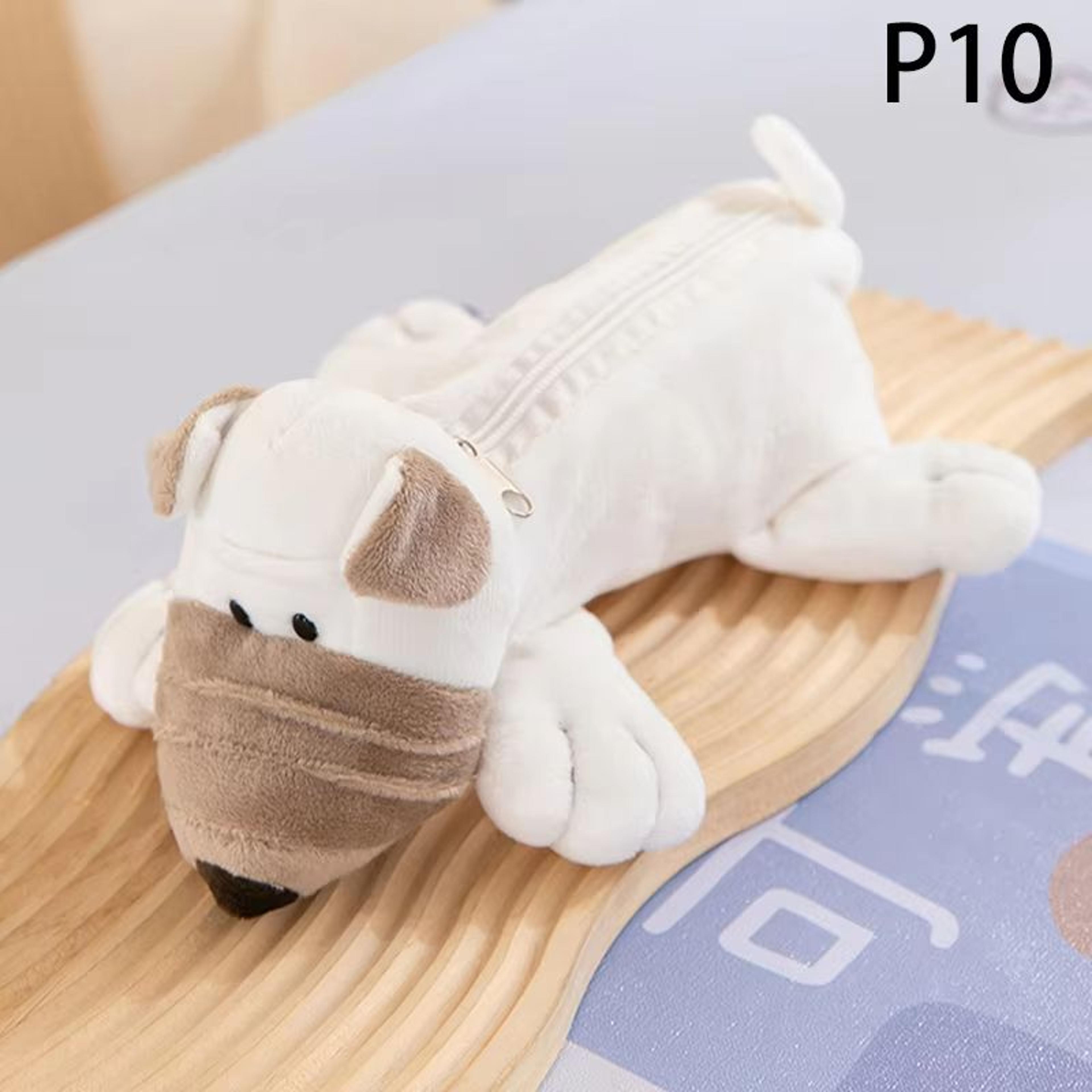 Cute Cartoon Animal Plush Pencil Case For Kids Large Capacity Pencil Case School Stationery Organiz 15