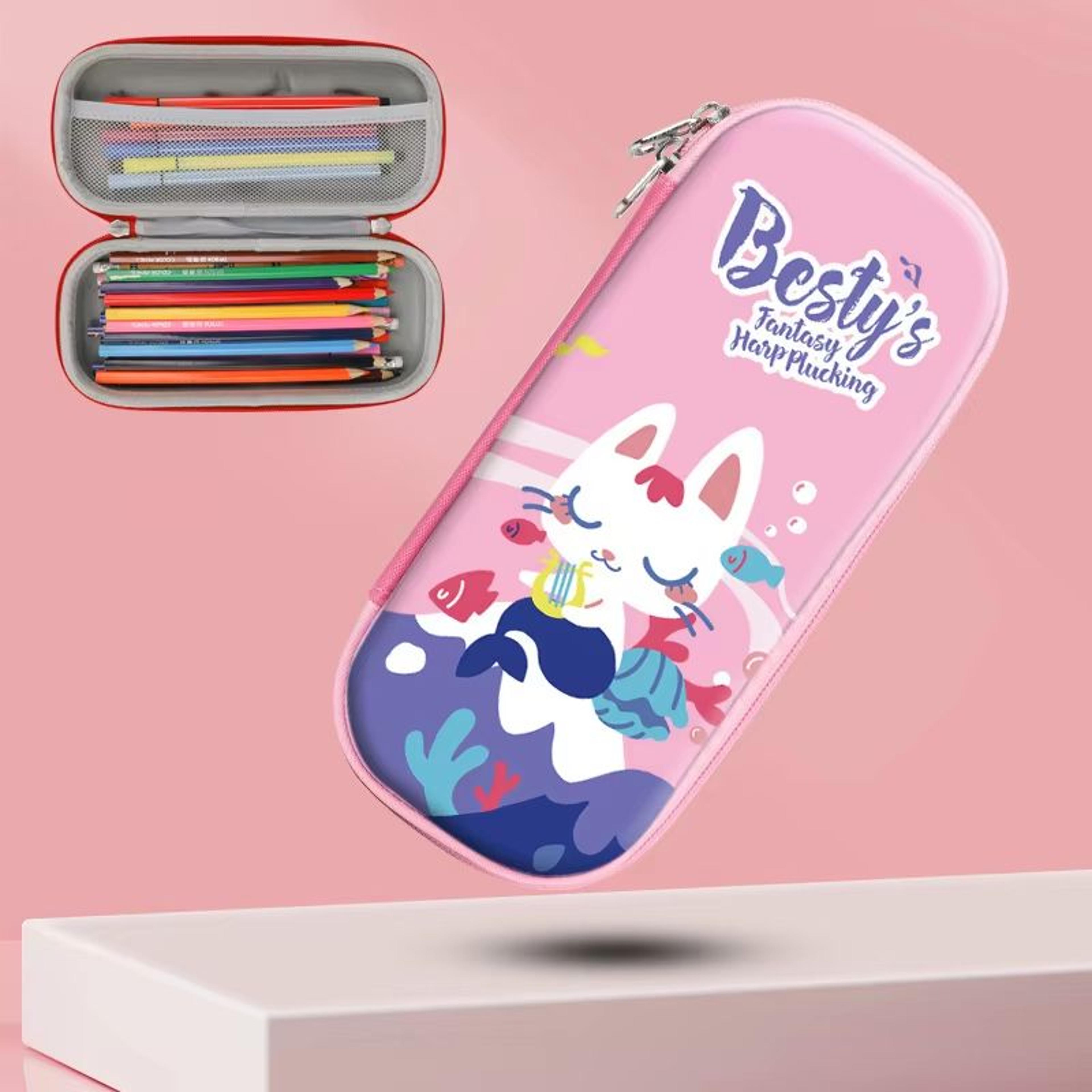 Product Name Cute Cartoon Pencil Case Large Capacity Kawaii Cartoon Pencil Pouch Stationery Organiz 11