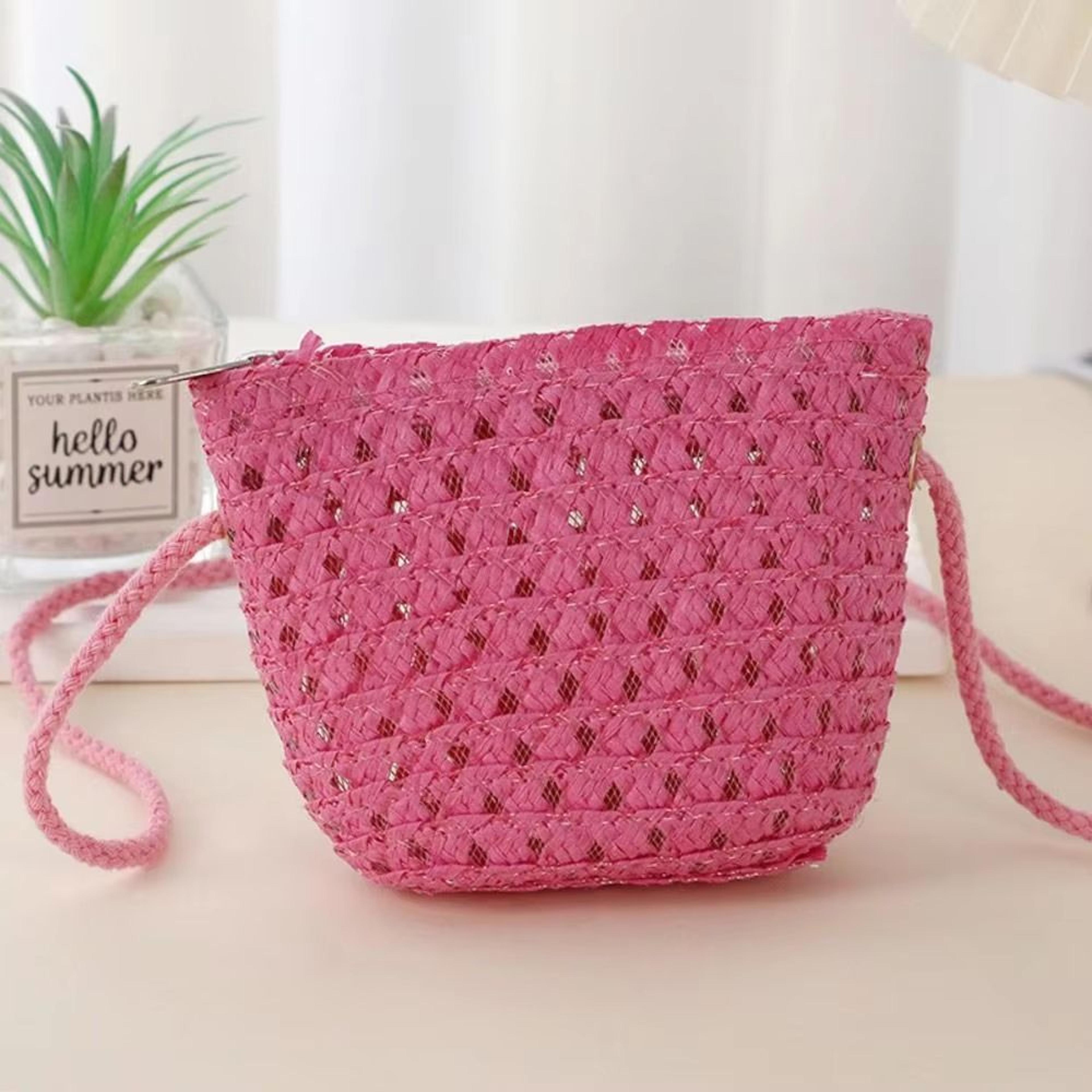 Mini Handwoven Straw Crossbody Bag For Women And Girls 6