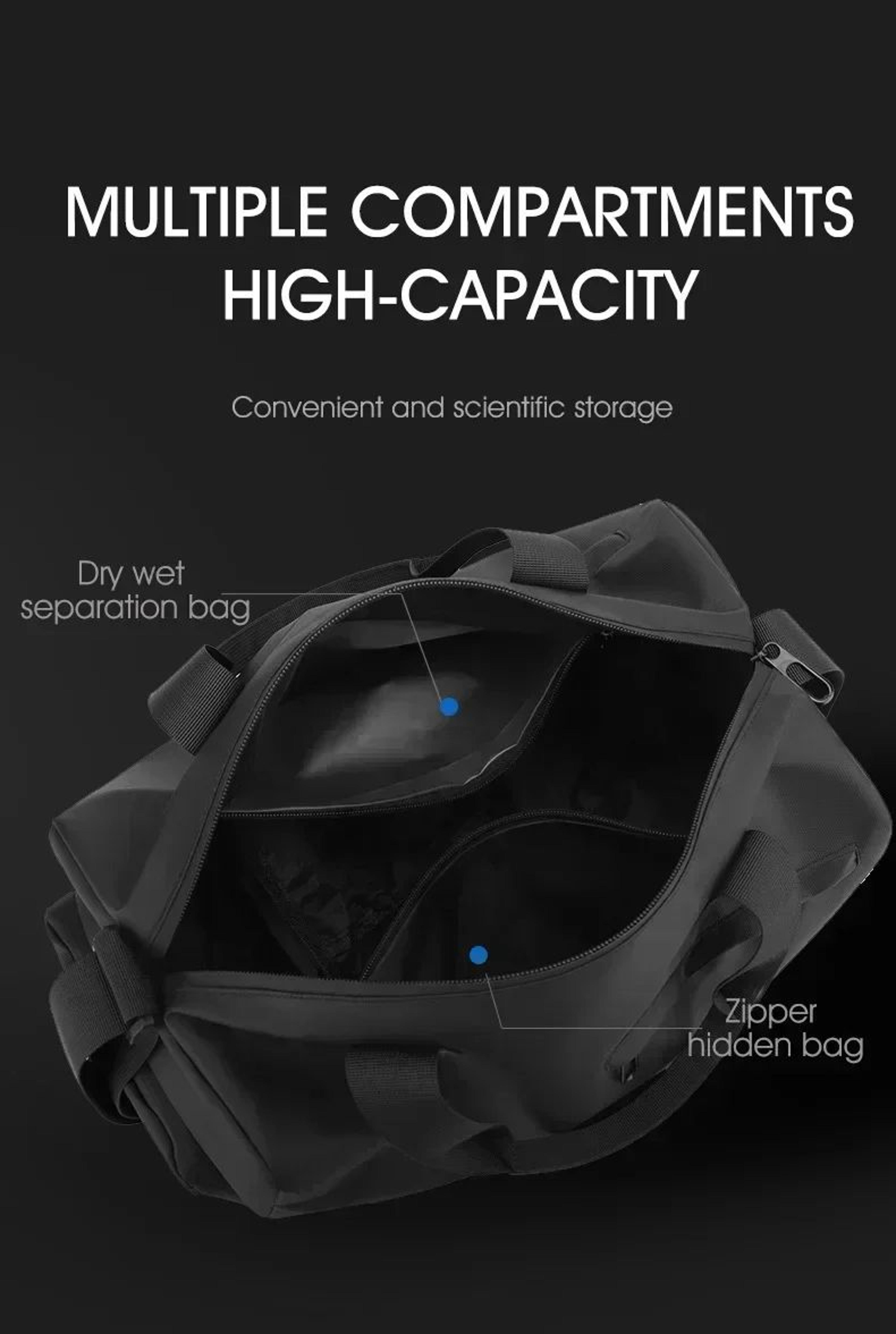 Large Capacity Oxford Travel And Fitness Duffel Bag 1