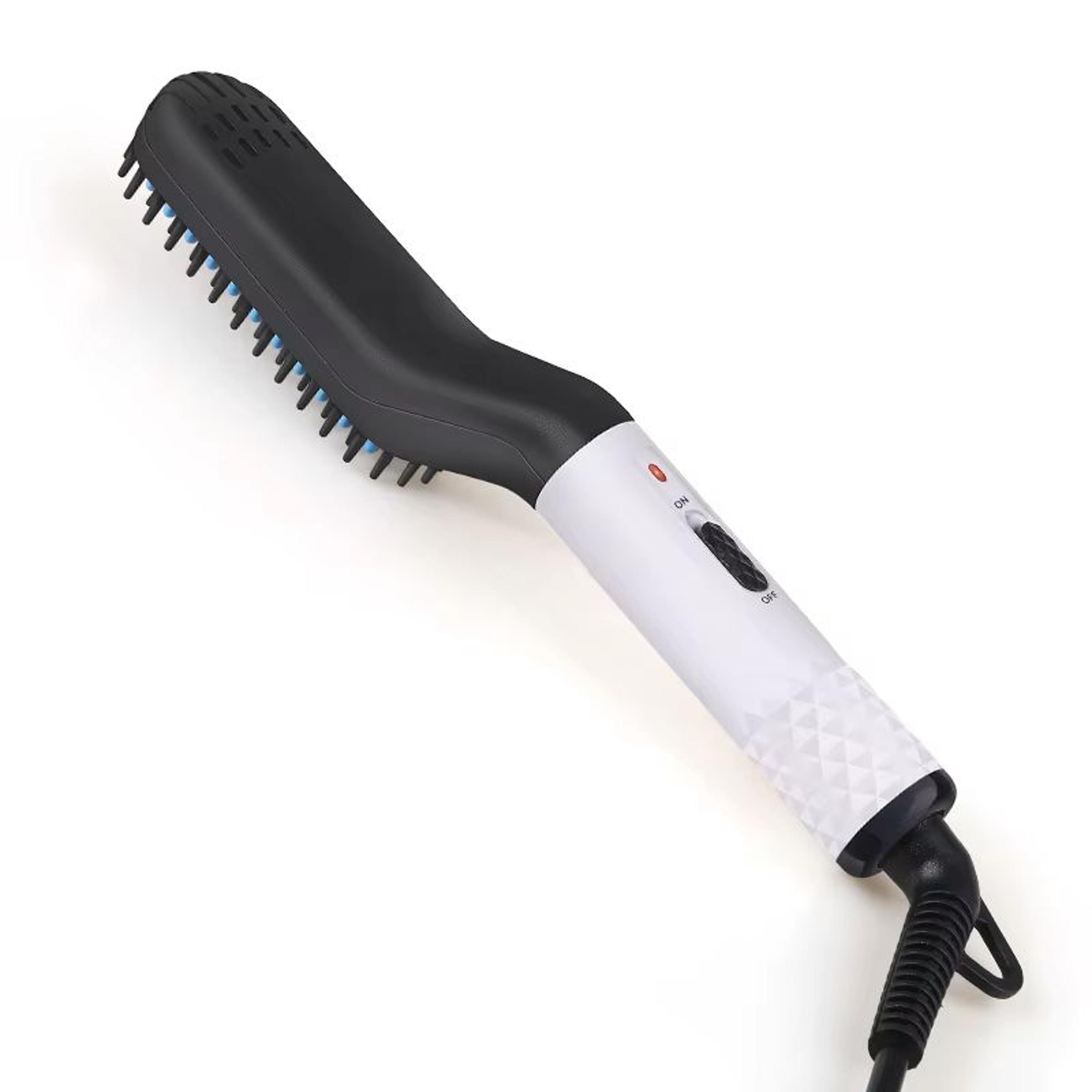 2in1 Beard Straightener Brush Portable Heated Beard Comb For Mens Hair And Beard Styling 2