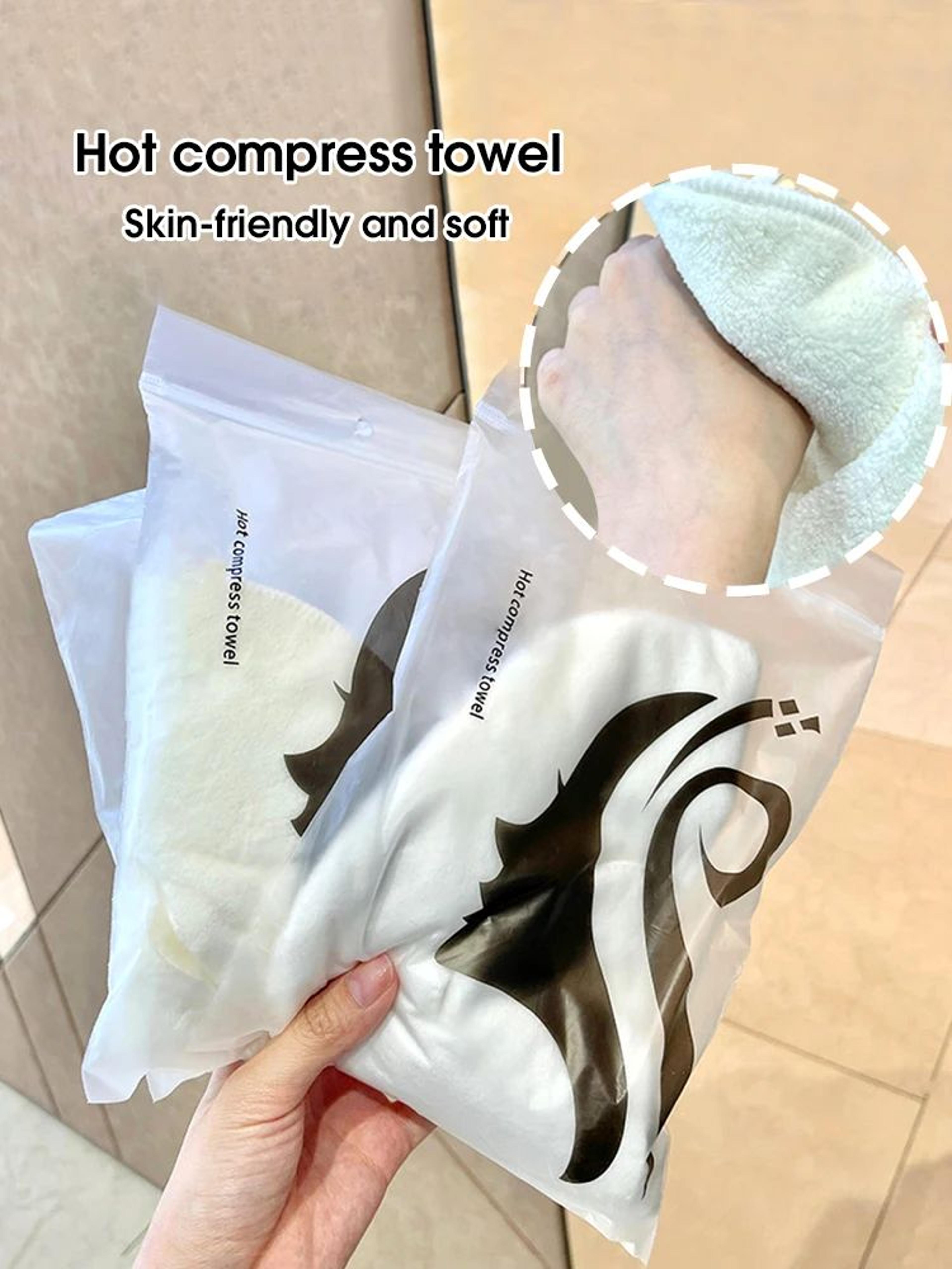 Steam Heating Hot Compress Face Towel With Hanging Ear  Reusable Facial Steam Towel For Hot  Cold T 4