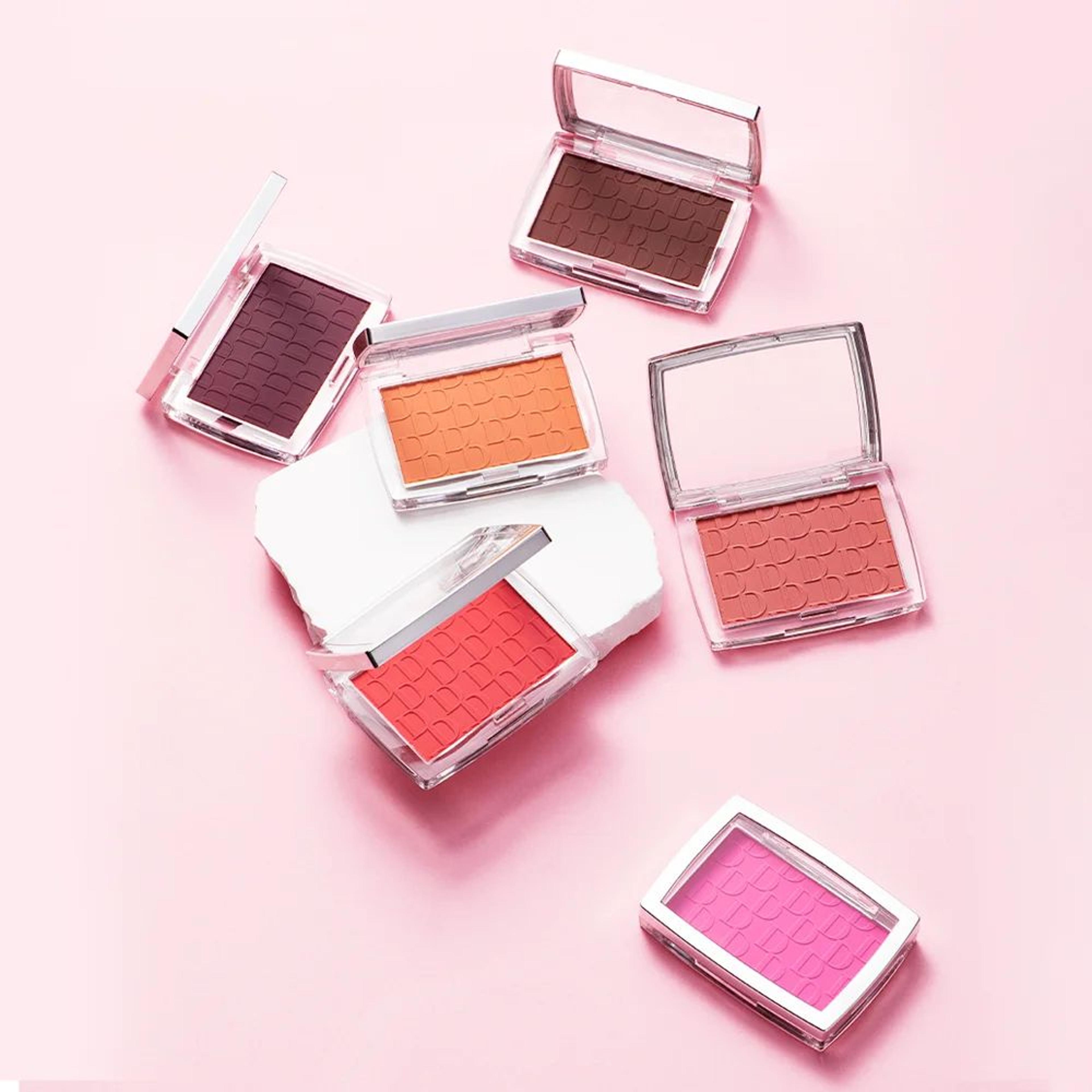 RosyGlow Matte Blush Palette With Embossed Finish  High Pigment Face Blush Powder For Natural Cheek 5