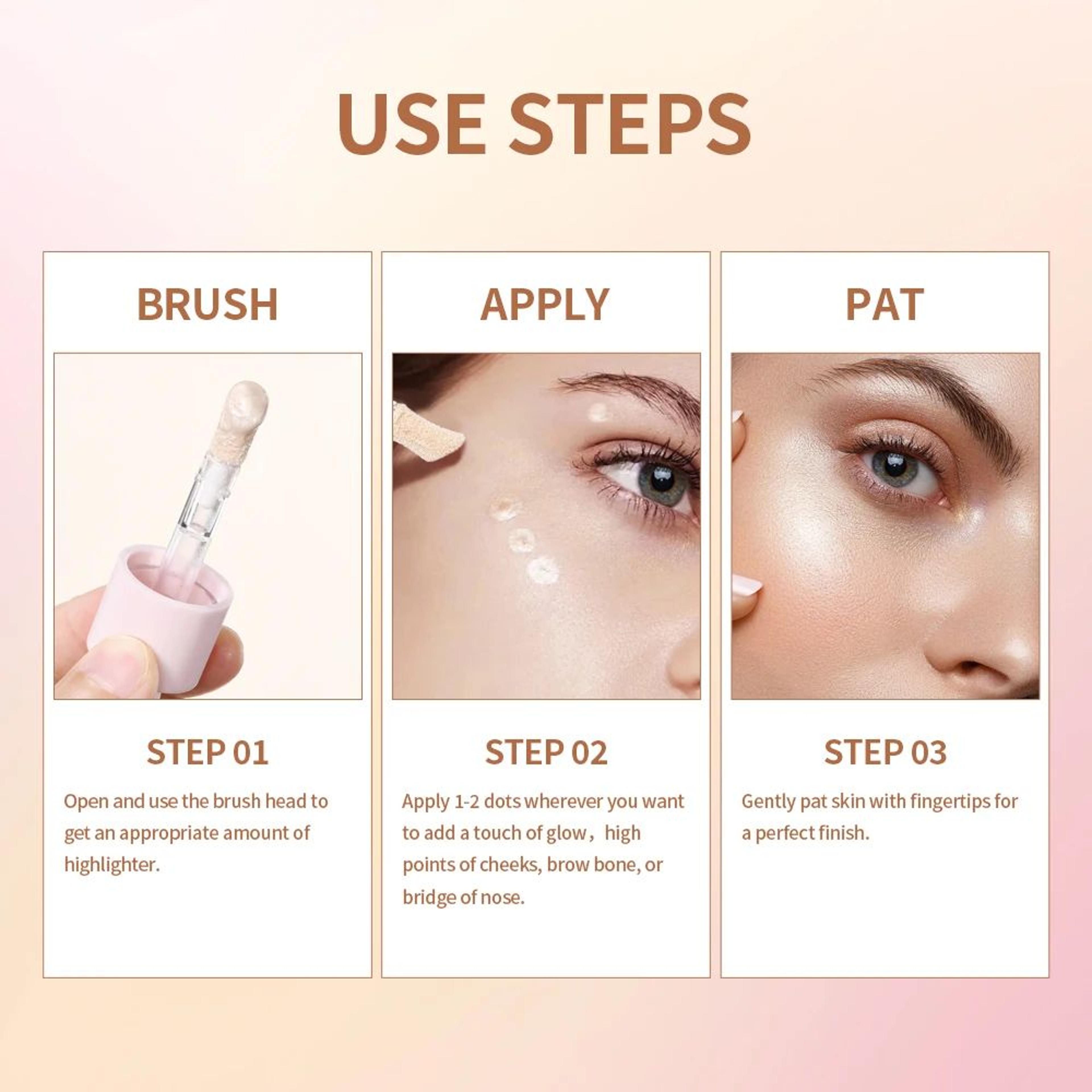 LumiSculpt Liquid Highlighter Bronzer  4 Shade Liquid Contour Highlighter For Radiant Glow And Face 3
