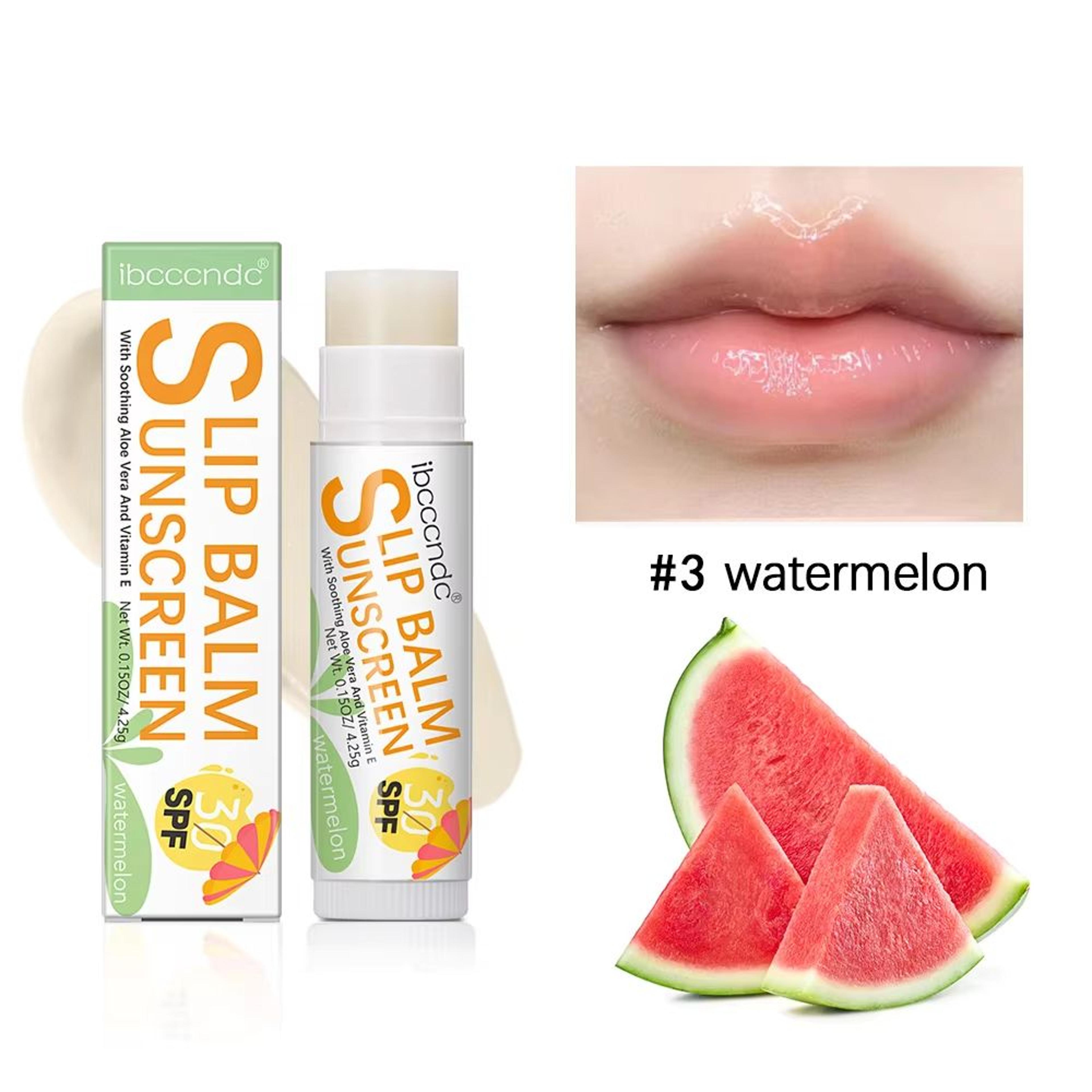 SunShield SPF 30 Lip Balm  Hydrating Sunscreen Lip Balm With UVA Protection Lip Care Watermelon Coc 8