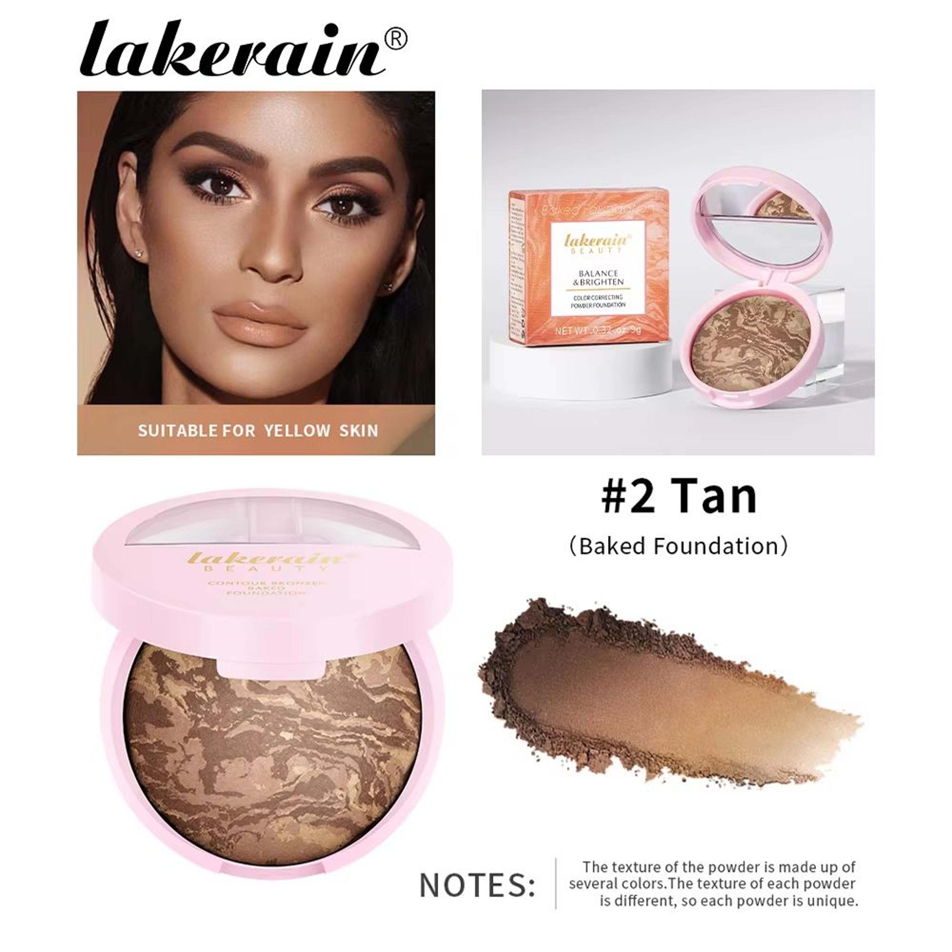 VelvetSculpt Baked Powder Foundation  Oil Control Pressed Powder Bronzer With Radiant Contour Highl 8