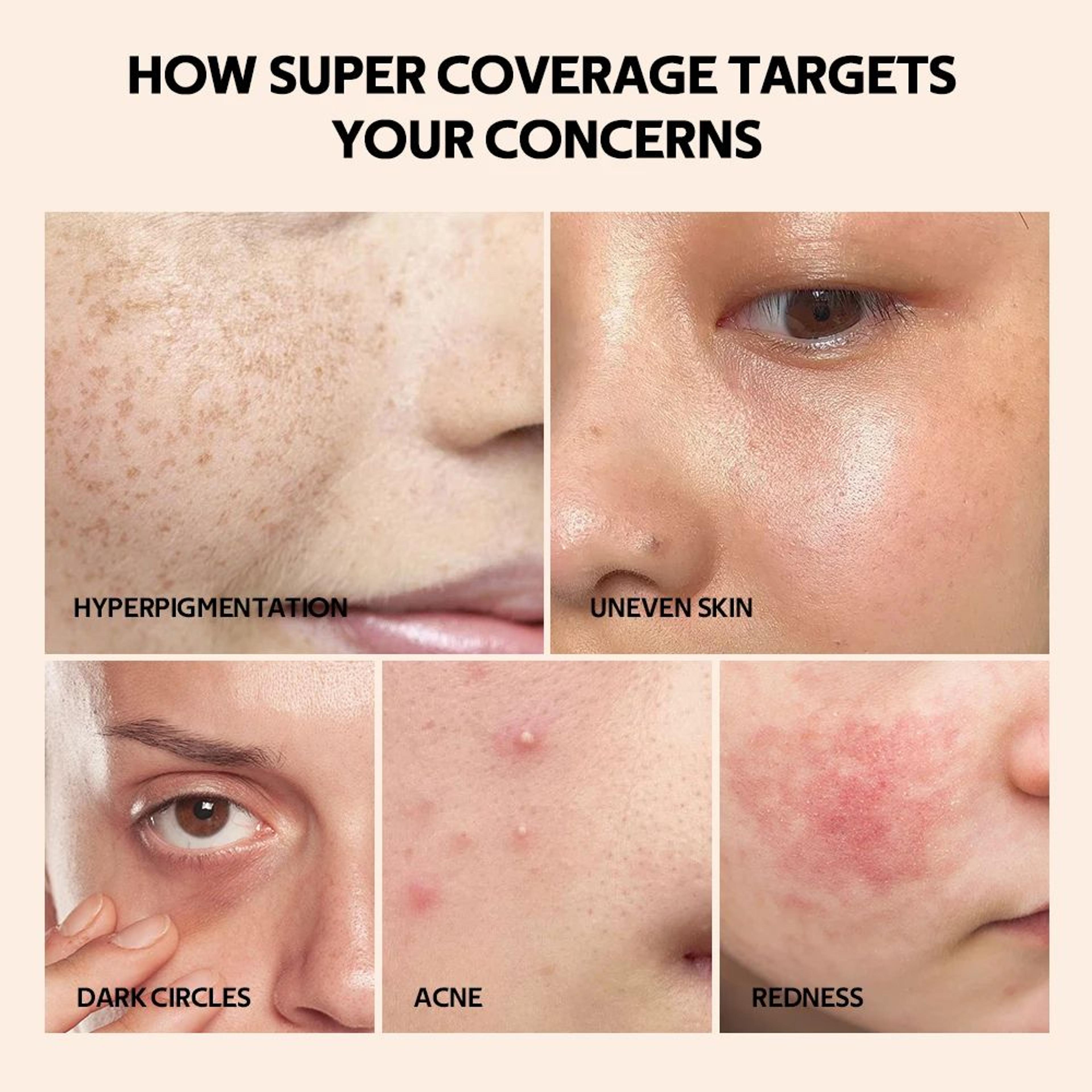 Flawless Multi Use Concealer Cream Long Lasting Foundation Concealer Hydrating Oil Free Contour  Hi 4