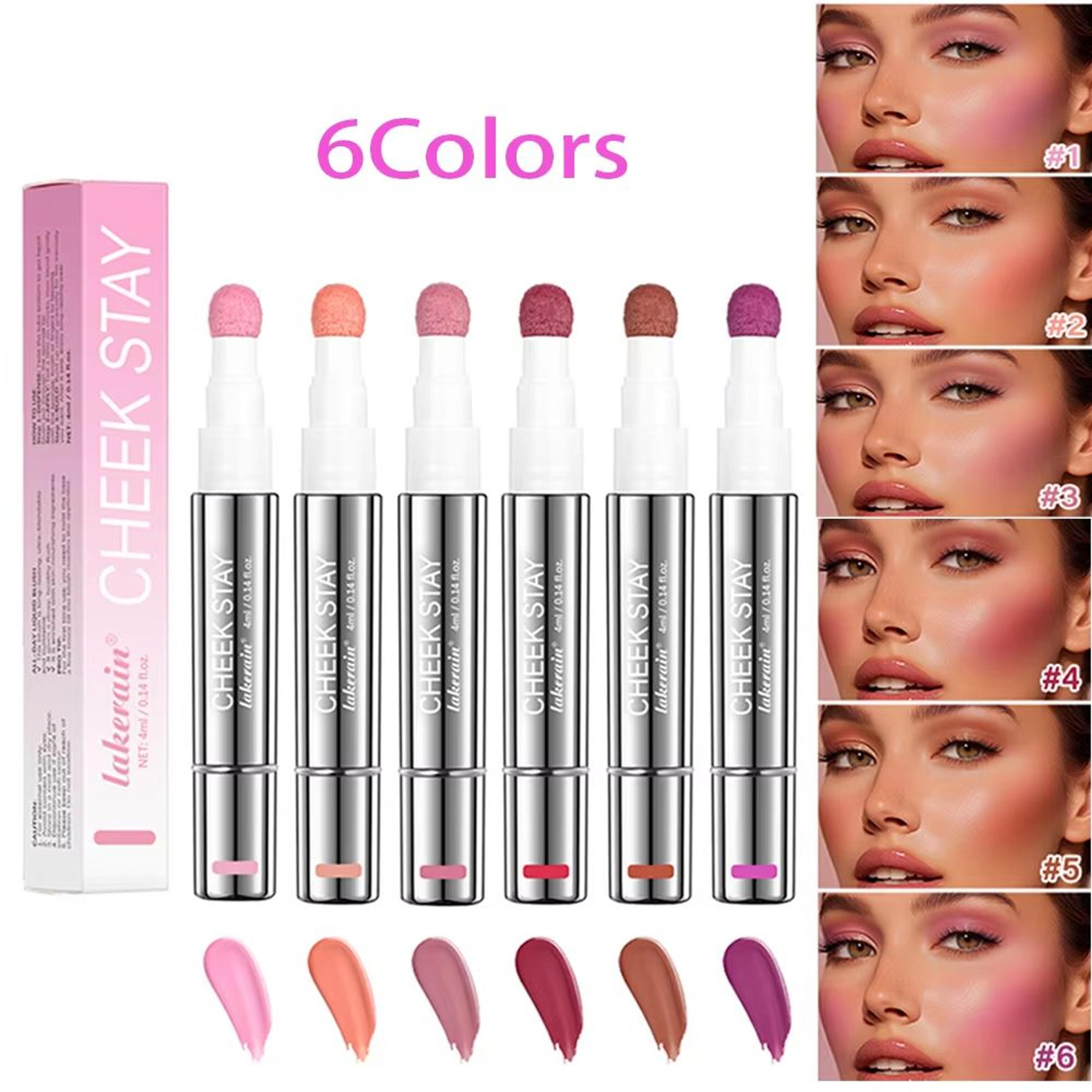BloomFlush Liquid Blush Stain  Long Lasting Liquid Blush With Sponge Applicator For Natural Cheek G 0