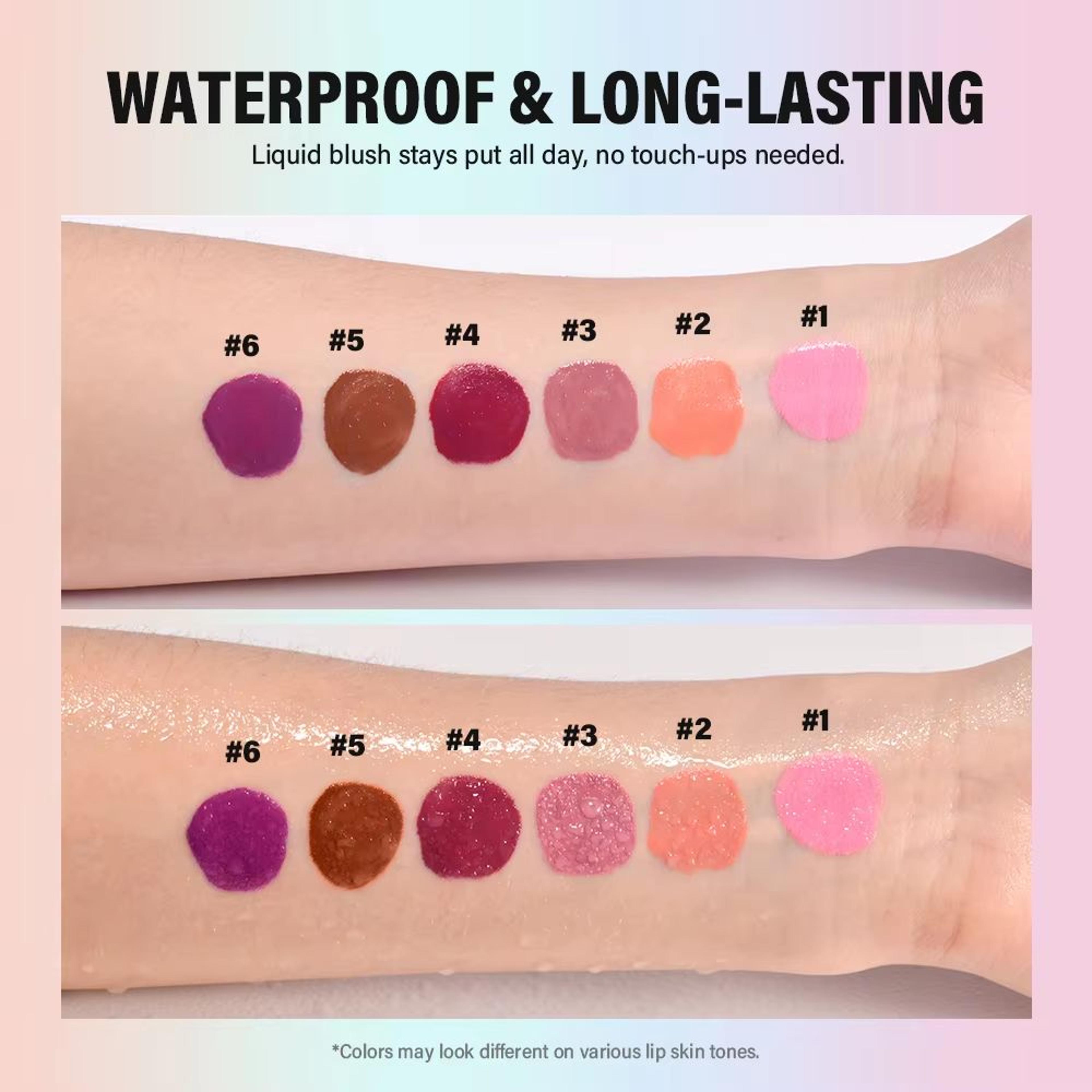 BloomFlush Liquid Blush Stain  Long Lasting Liquid Blush With Sponge Applicator For Natural Cheek G 4
