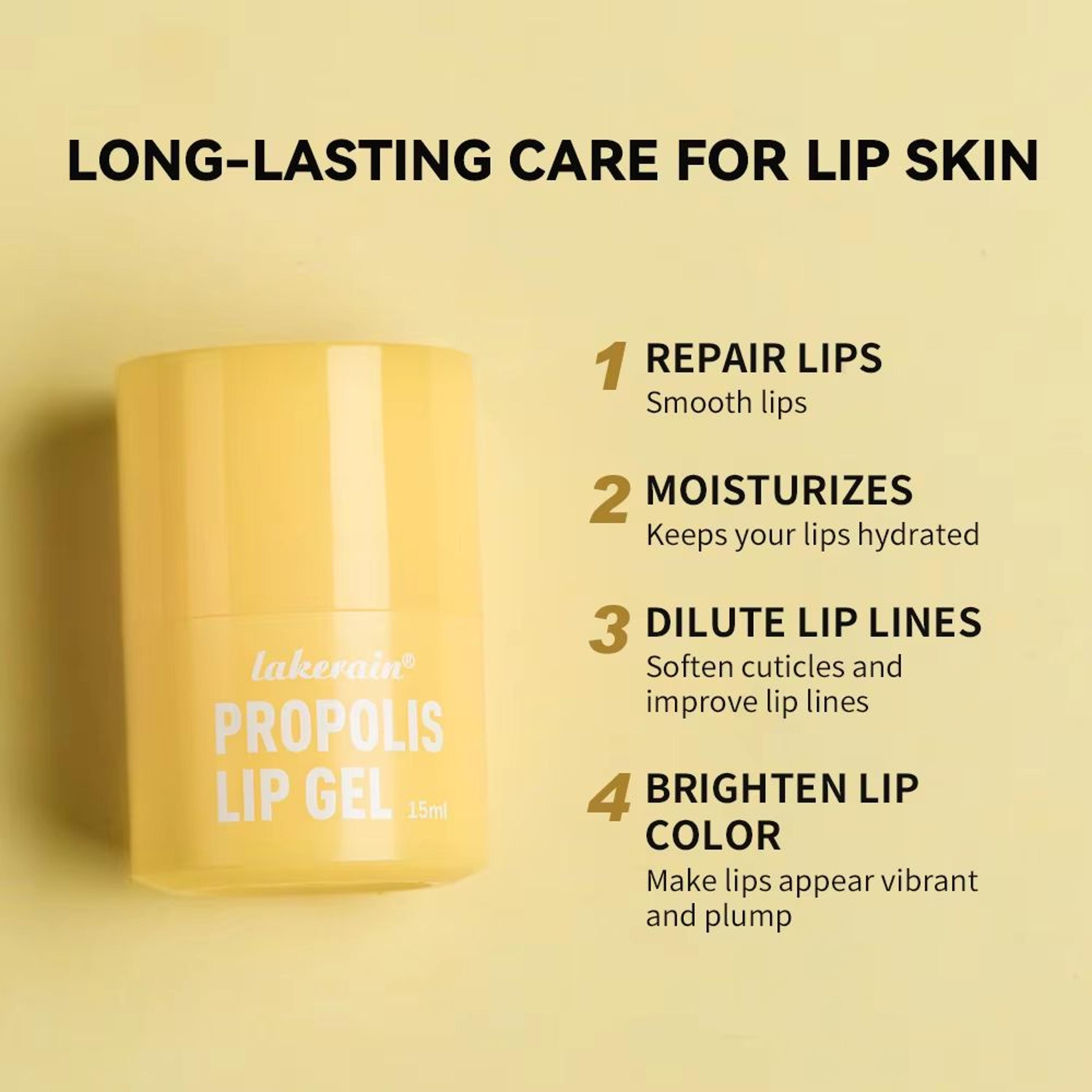 HoneyGlow Hydrating Lip Balm  Mask  Long Lasting Honey Lip Balm With Propolis Lip Mask Moisture Car 3