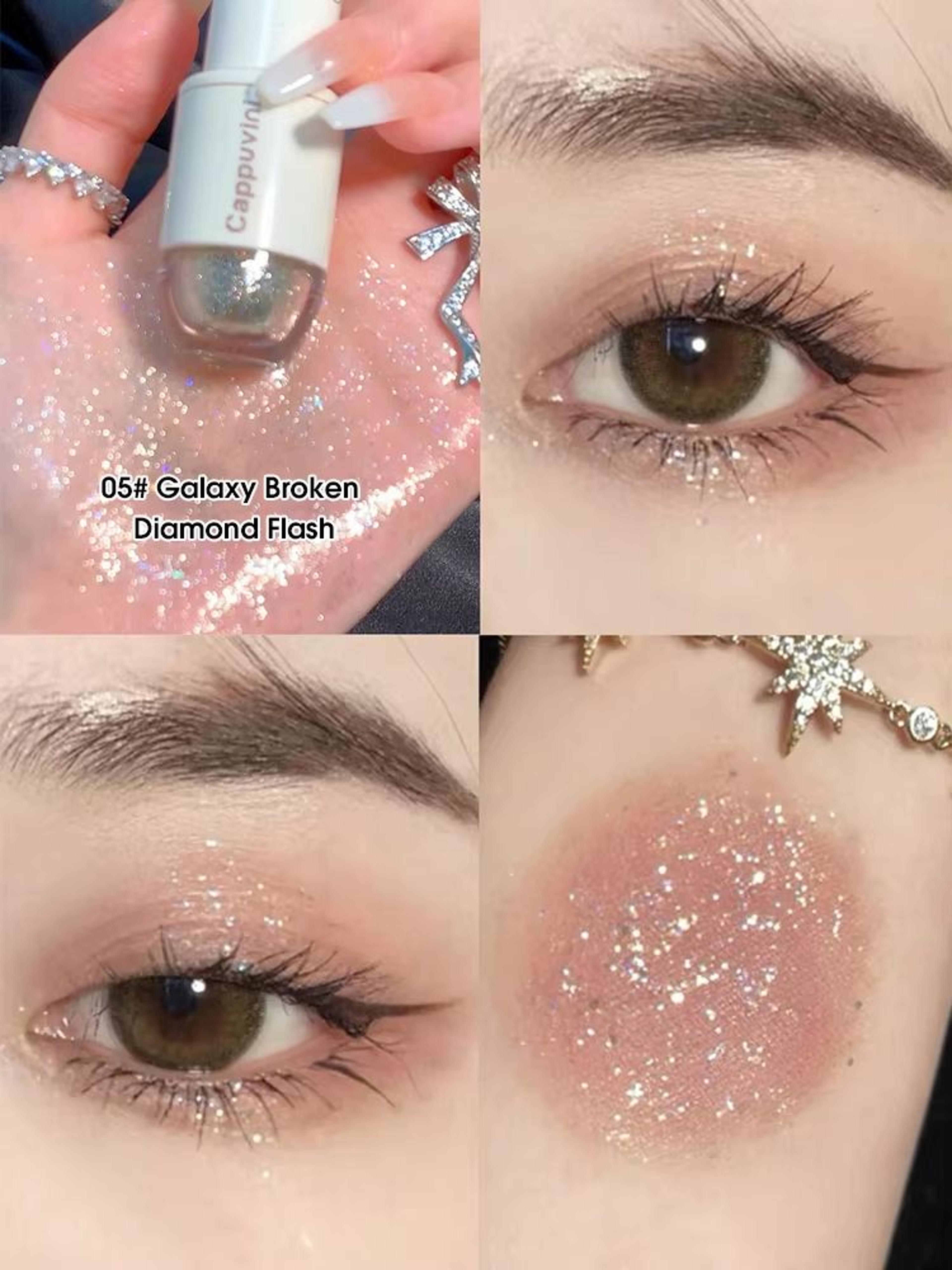 StarGleam Liquid Glitter Eyeshadow  Pearlescent Liquid Glitter Eyeshadow With High Gloss Shimmer Li 10