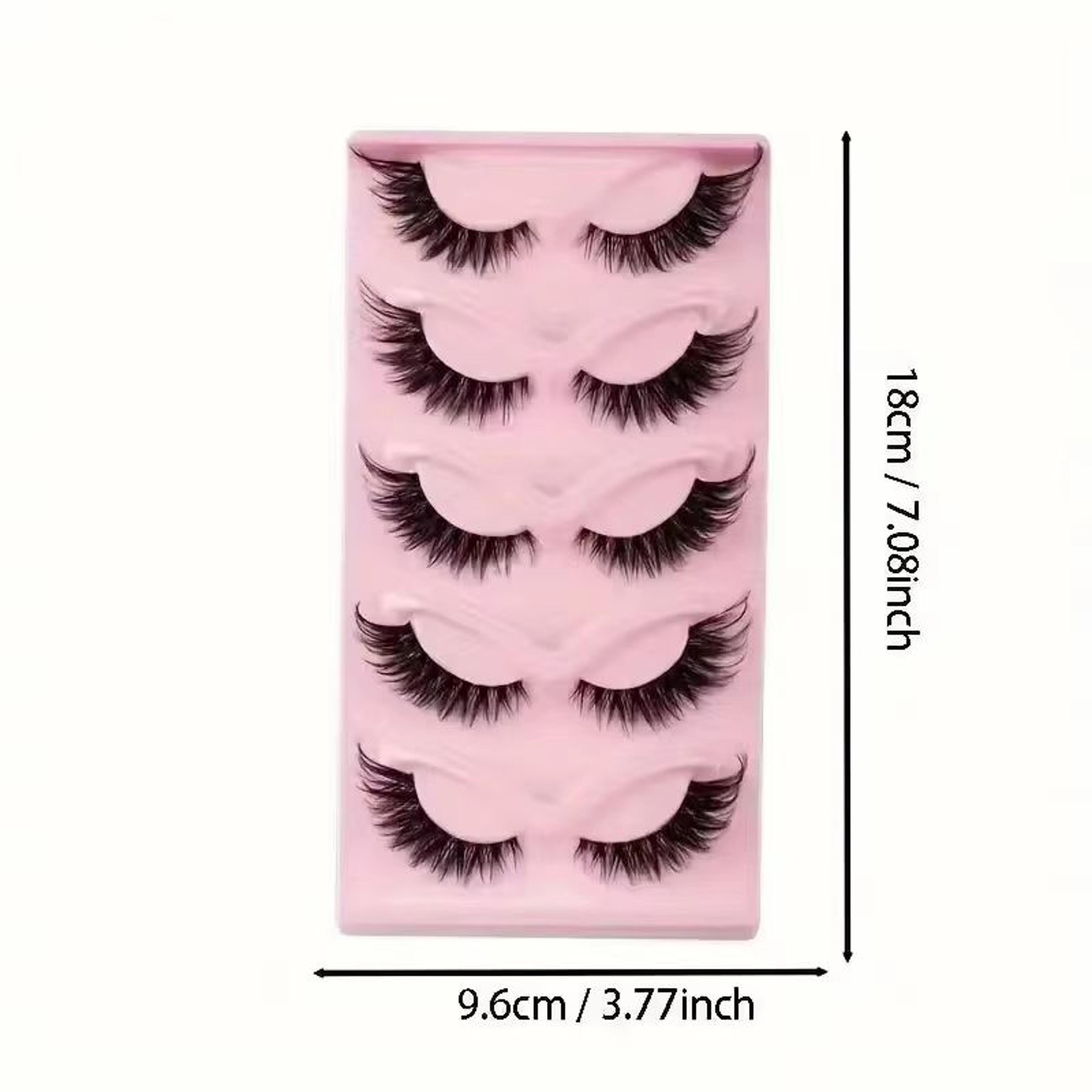 5 Pair Cat Eye Lashes Wispy Faux False Eyelashes For Eye Elongation And Natural Glam 2
